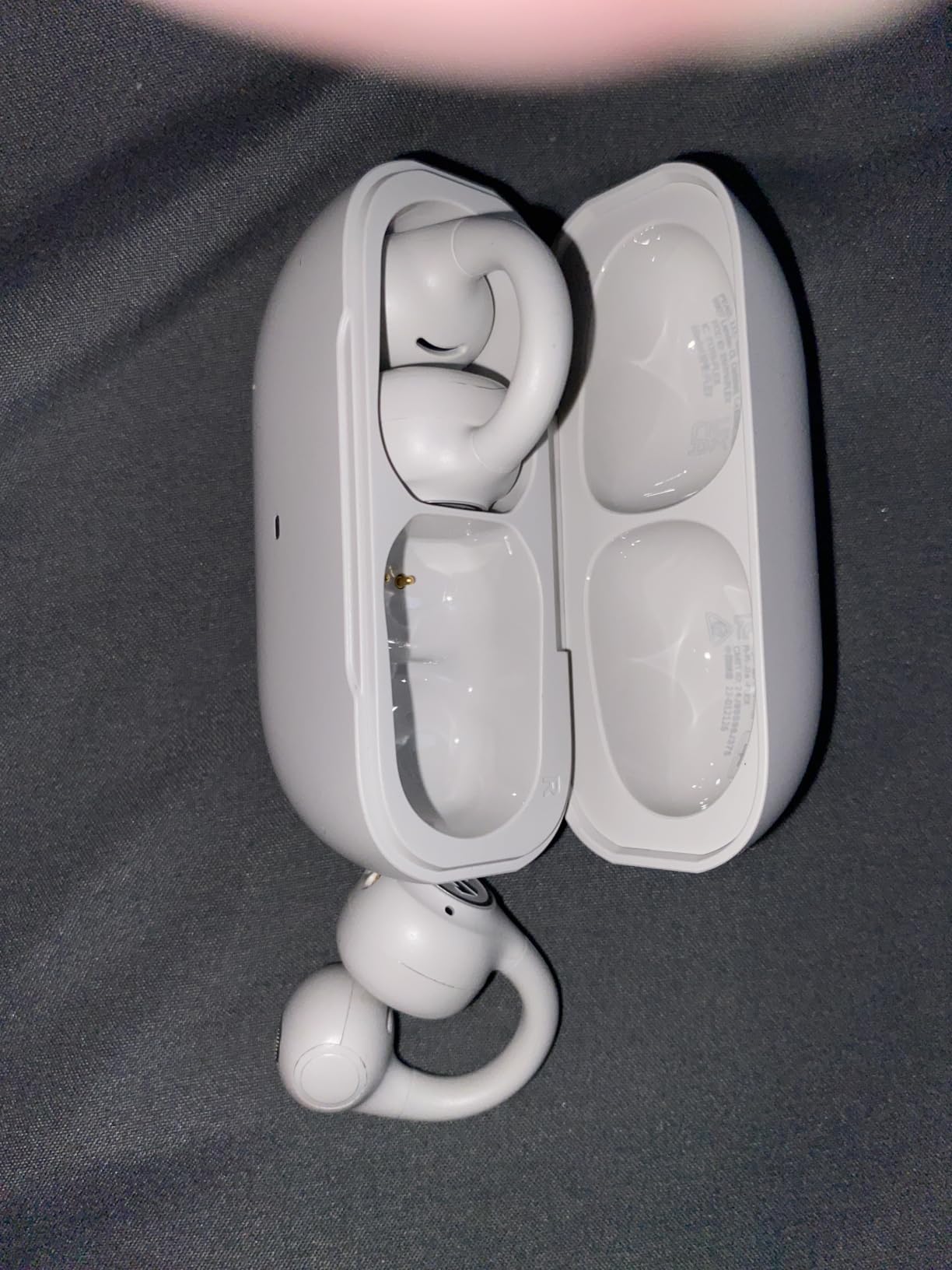 JLab, Flex, Open Ear Earbuds, Clip On Wireless Bluetooth Earbuds, Open Ear Headphones, Teal customer photo 2