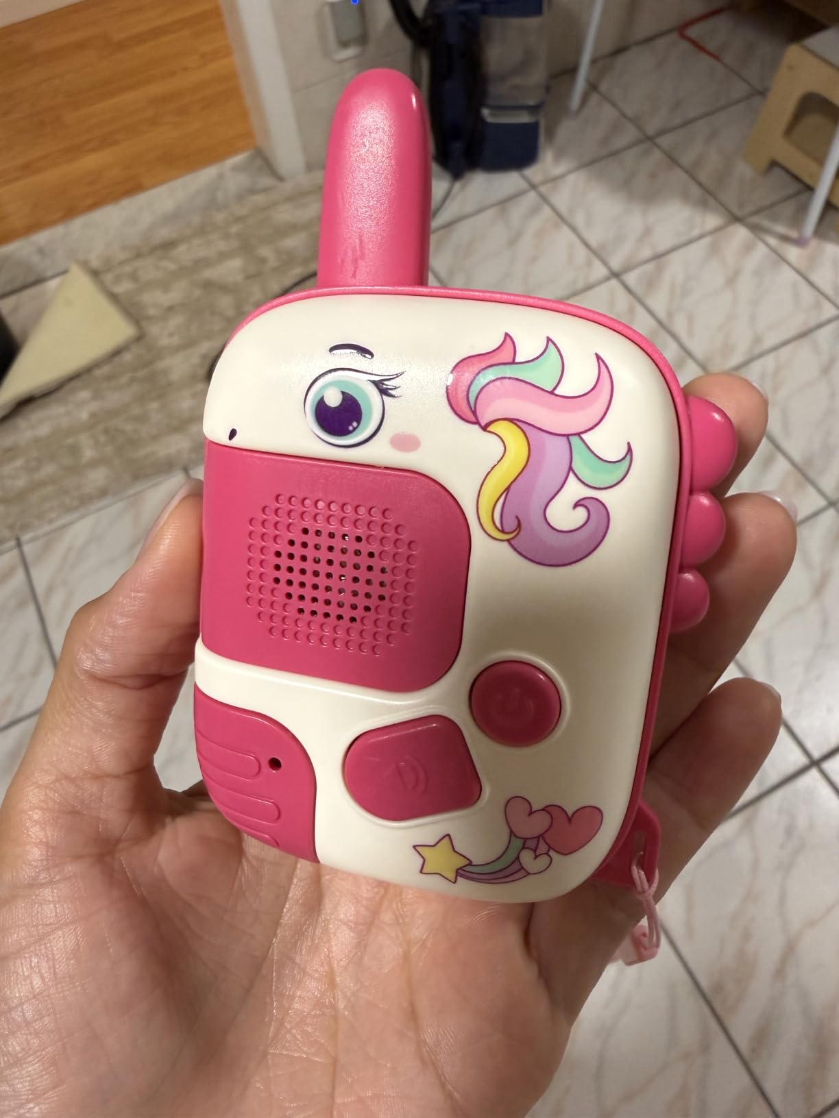 Walkie Talkies Toys for Girls:Unicorn Toys 2 Pack Birthday Gifts for 3 4 5-7 8 Year Old Girls Toy for 4 5 6 7 8-10 Year Old Camping Outdoor Game,Christmas Stocking Stuffers for Girls Kids customer photo 1