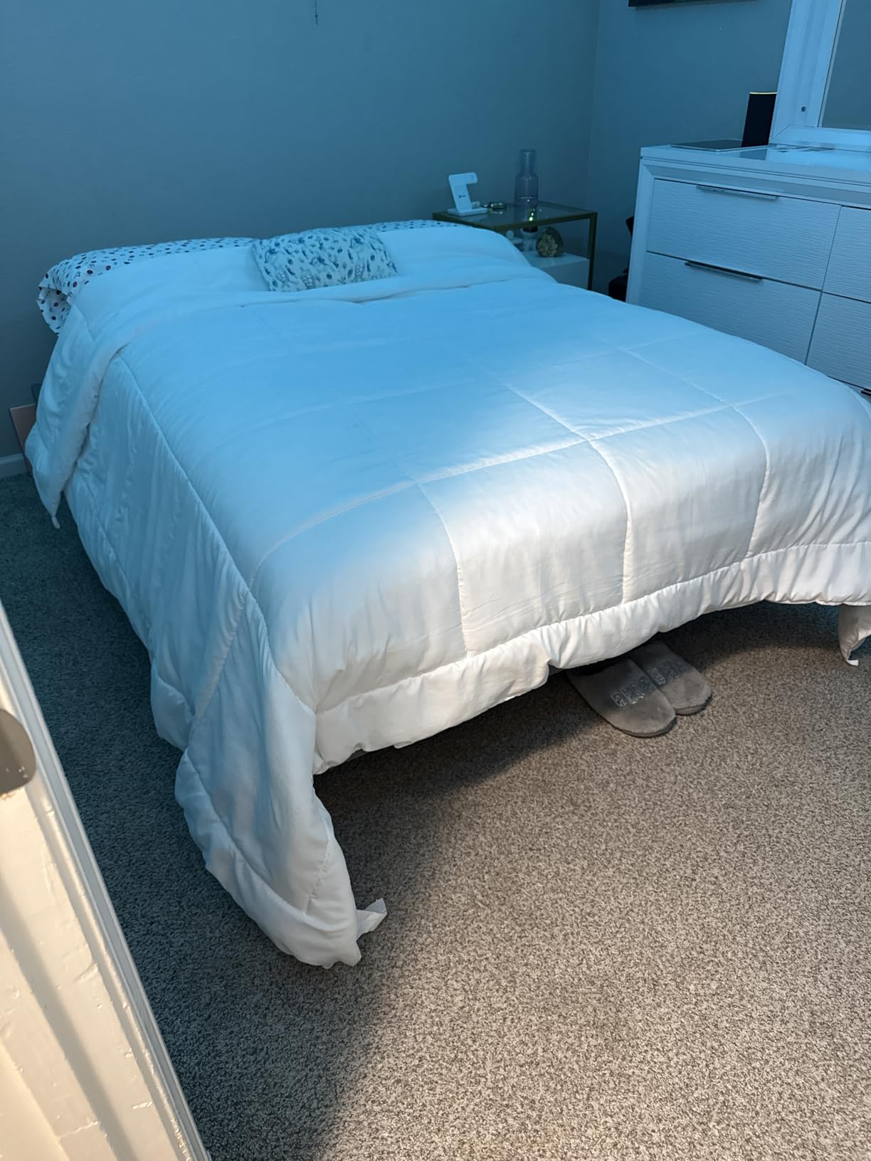 Best Choice Products Ergonomic Full Size Adjustable Bed Frame, Electric Base w/Wireless Remote Control, Nightlight, Massager, 2 USB Ports customer photo 1