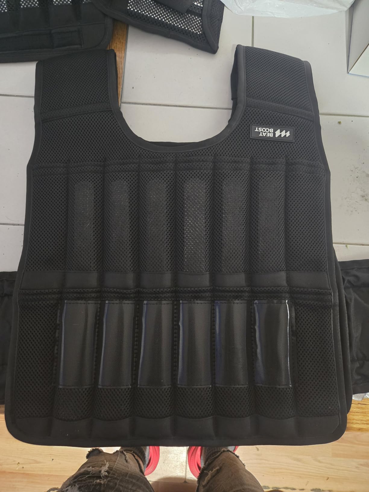 Beatboost Weighted Vest Men,20lb/30lb/40lb/50lb/60lb Adjustable Weight Vest customer photo 2