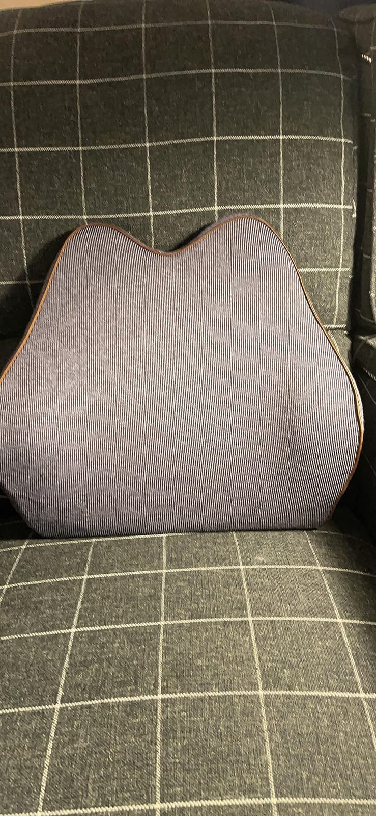 Cubii Cushii V2 Back Support Cushion, Lumbar Pillow, Office Chair, Black | Lightweight and portable, so it moves easily between your office chair, desk chair and the seats around your home. customer photo 1