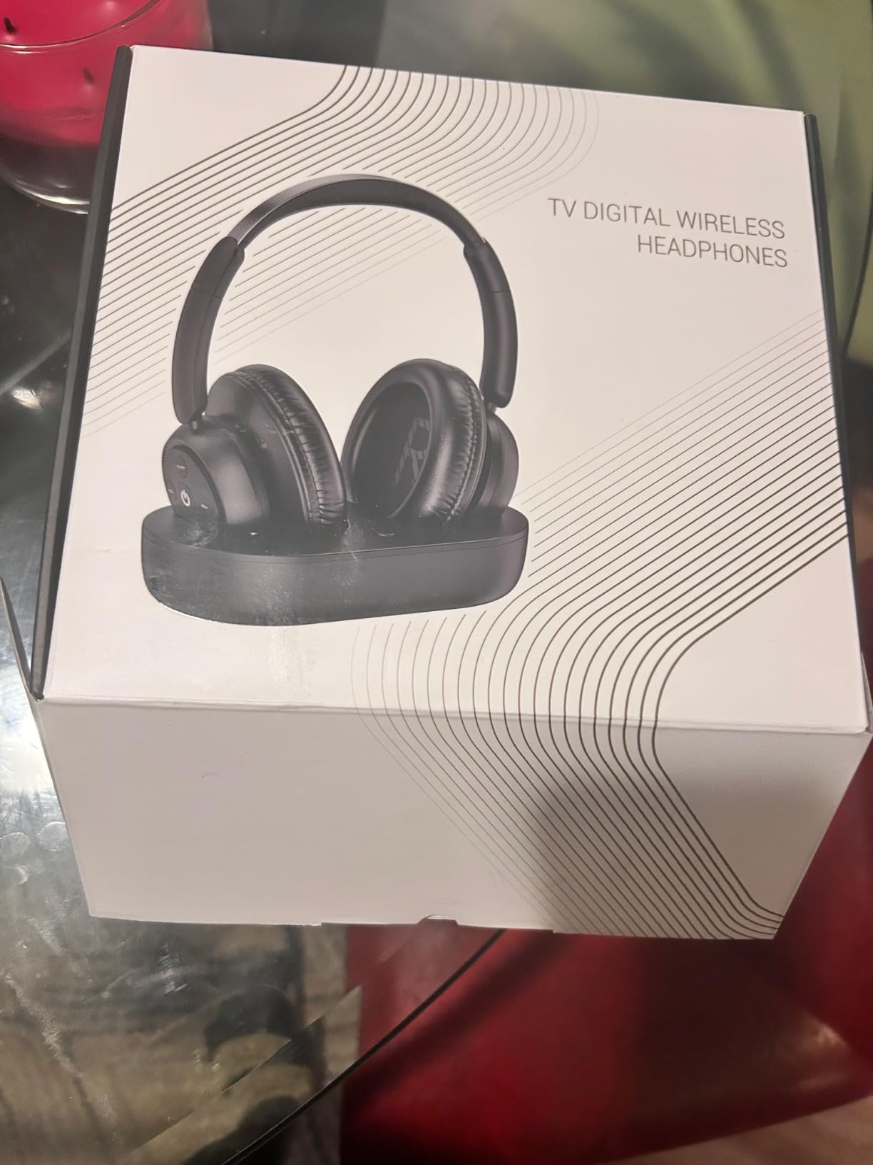 Wireless TV Headphones for Seniors with Transmitter,Black customer photo 2
