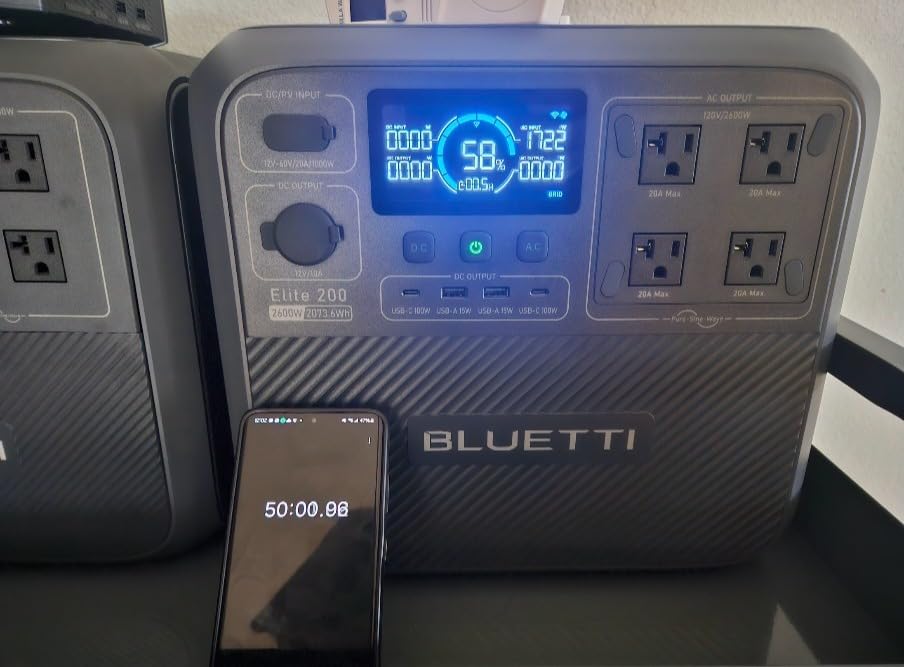 BLUETTI Elite 200 V2 Portable Power Station 2073.6Wh 2600W Solar Generator customer photo 1