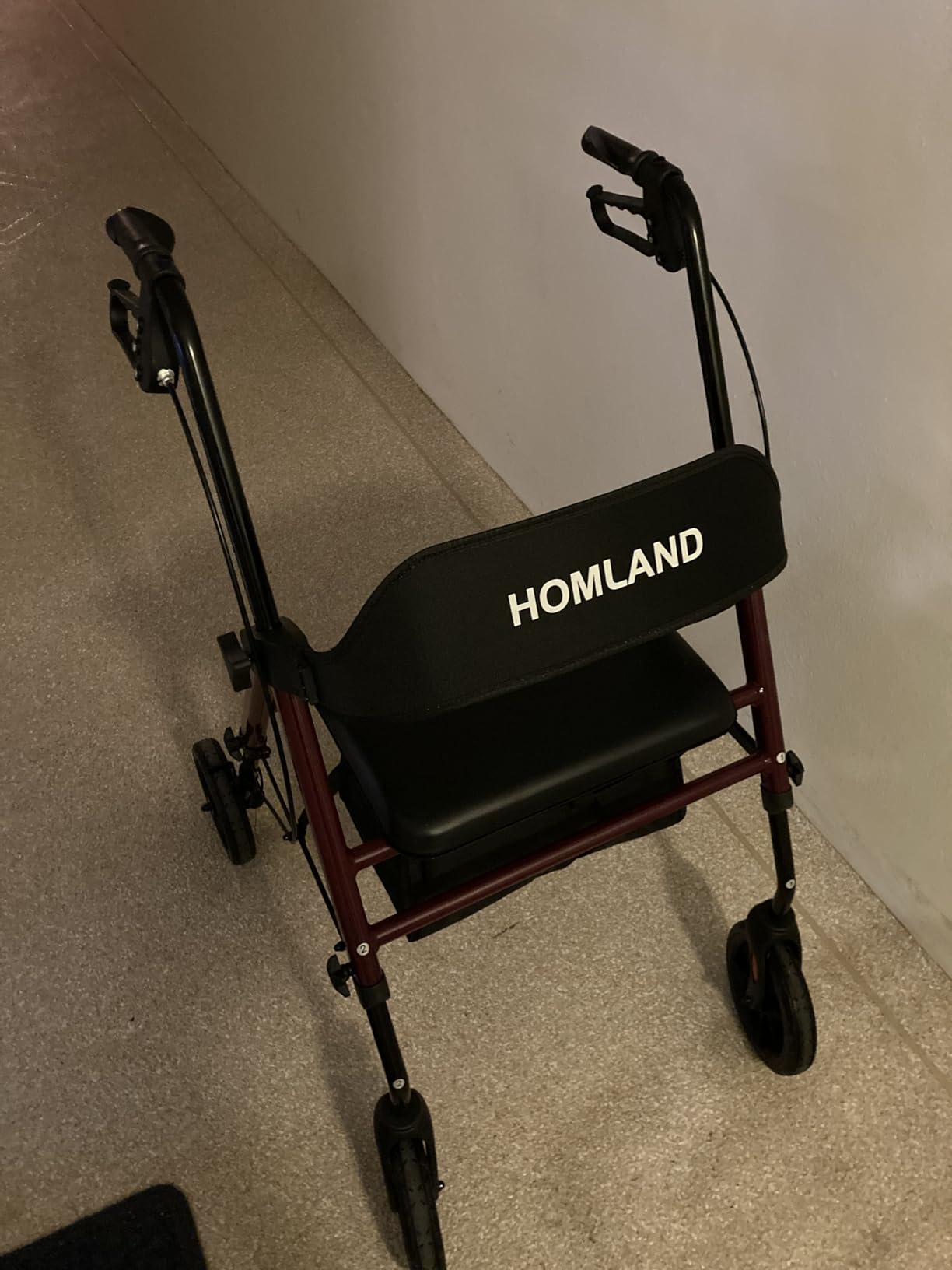 HOMLAND Foldable Rollator Walkers for Seniors with Seat, 17 lb Lightweight customer photo 1