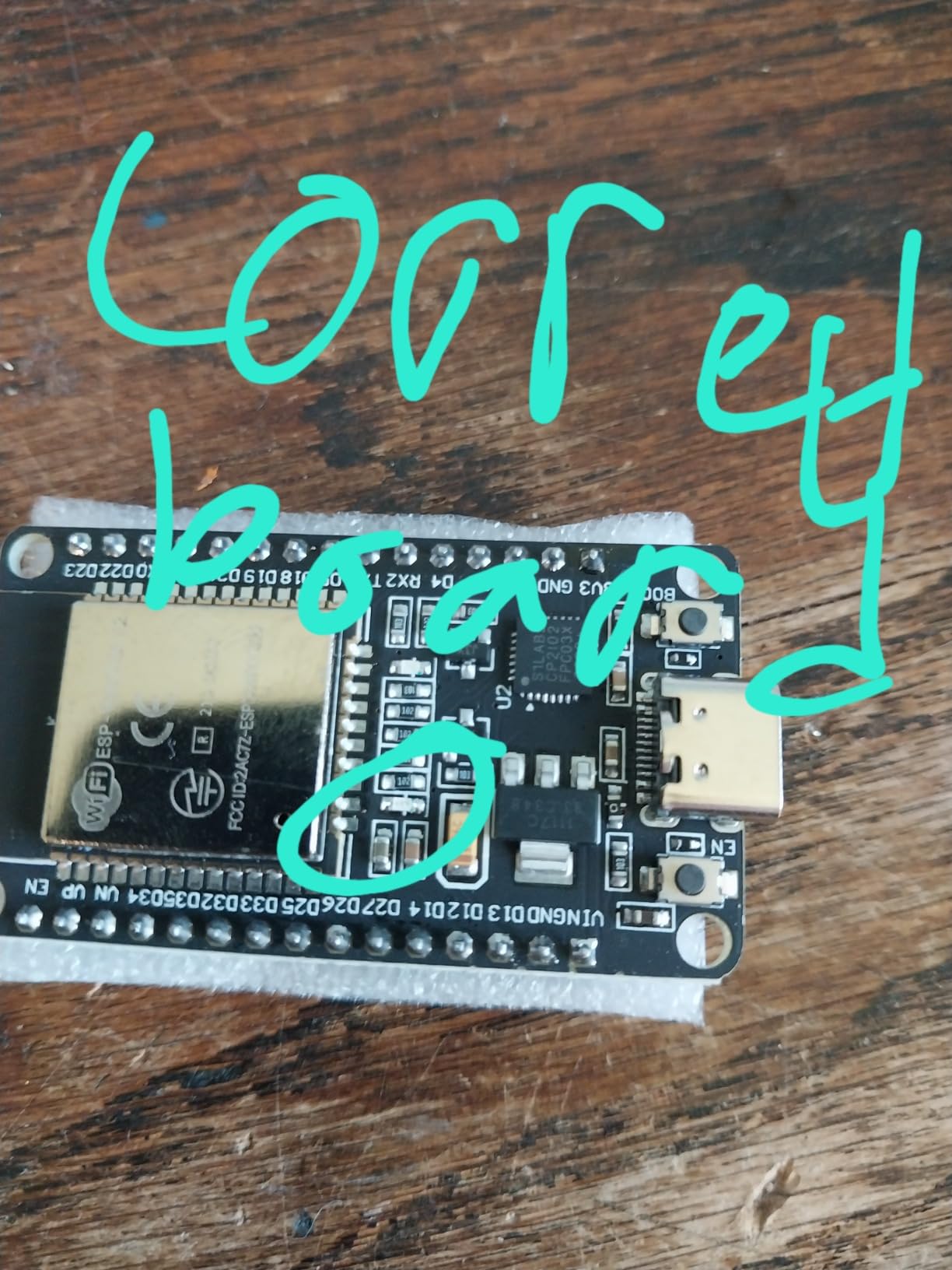 AITRIP 1PCS Type-C ESP32 ESP-WROOM-32 Development Board WiFi + Bluetooth CP2102 Dual Core 2.4Ghz Microcontroller Compatible with Arduino (ESP32 30P, Type-C) customer photo 1