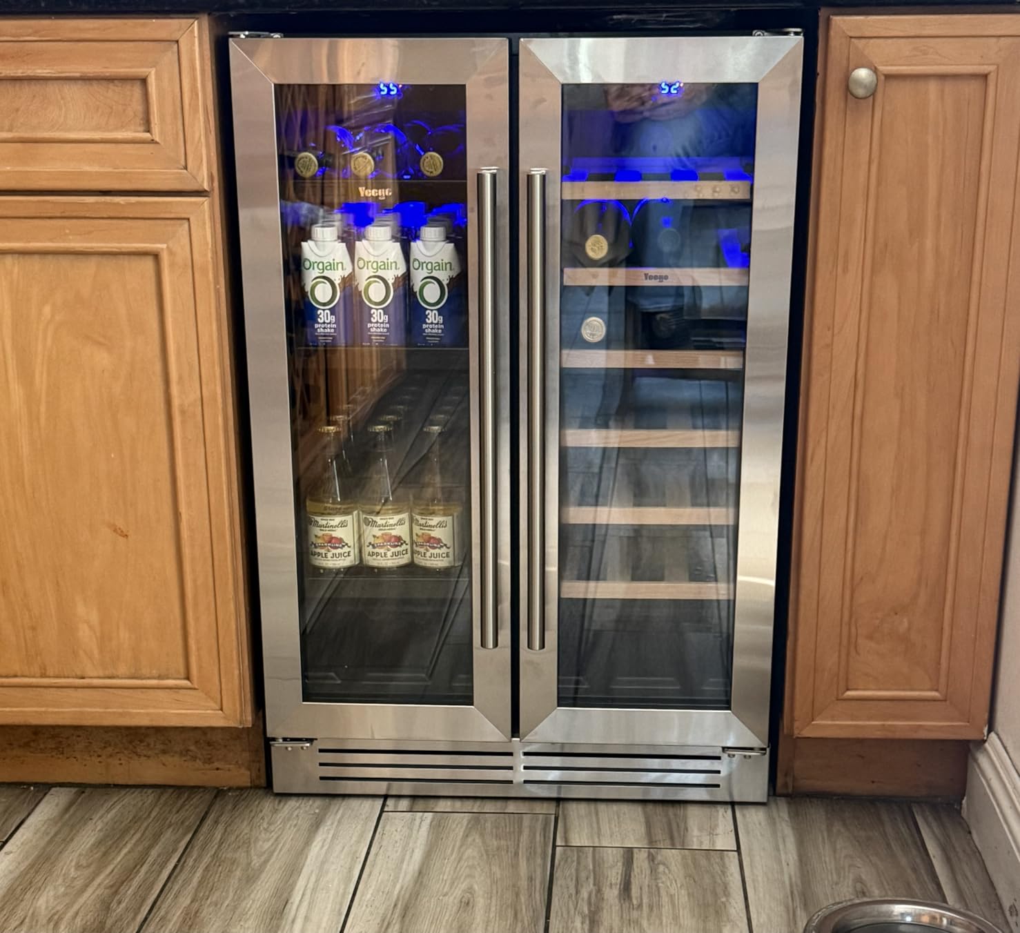 Yeego 24 Inch Wine and Beverage Refrigerator with 60 Can and 20 Bottle customer photo 2