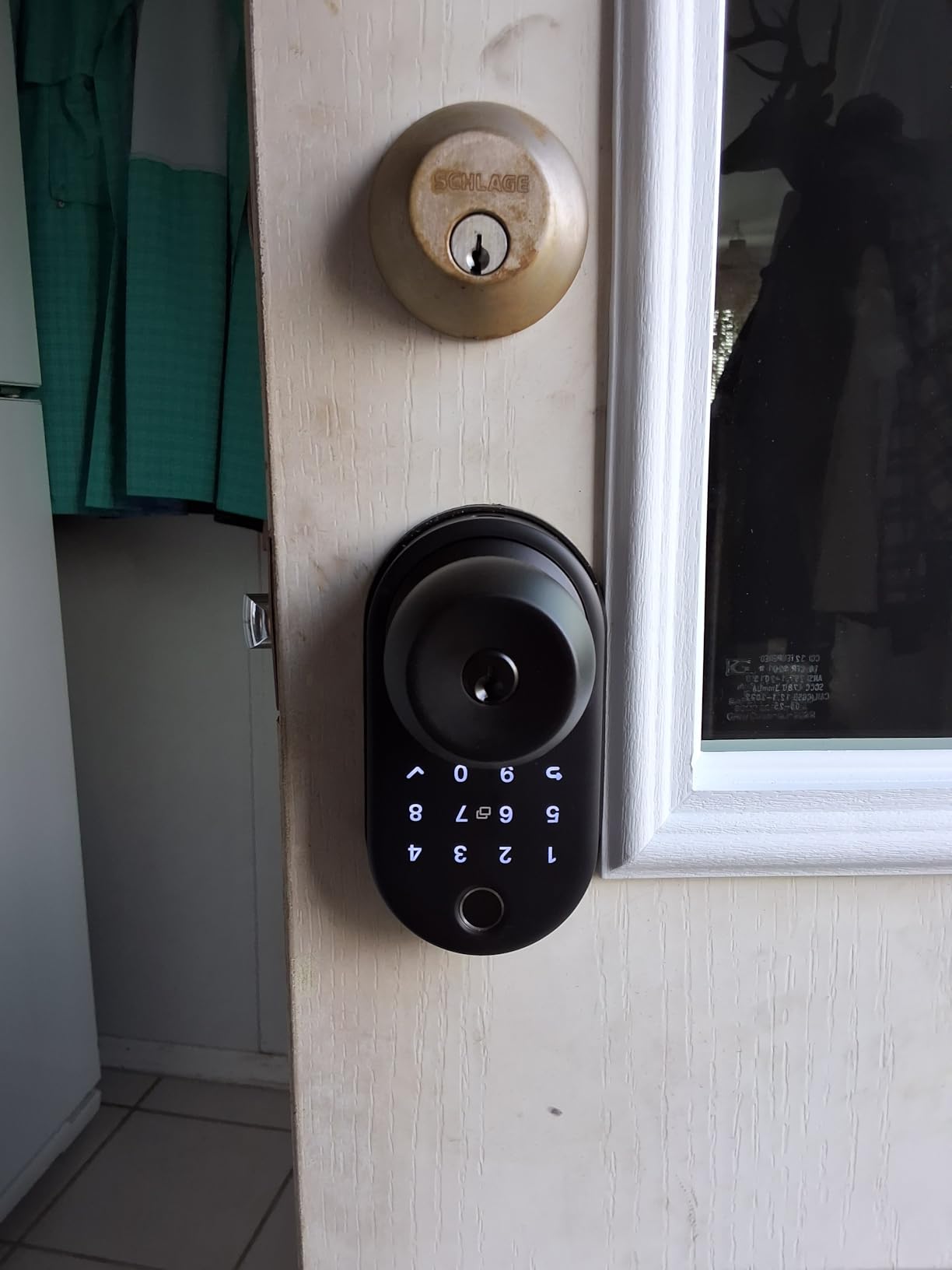 Keypad Smart Door Knob Lock, Yamiry Fingerprint Keyless Entry Handle Lock customer photo 2