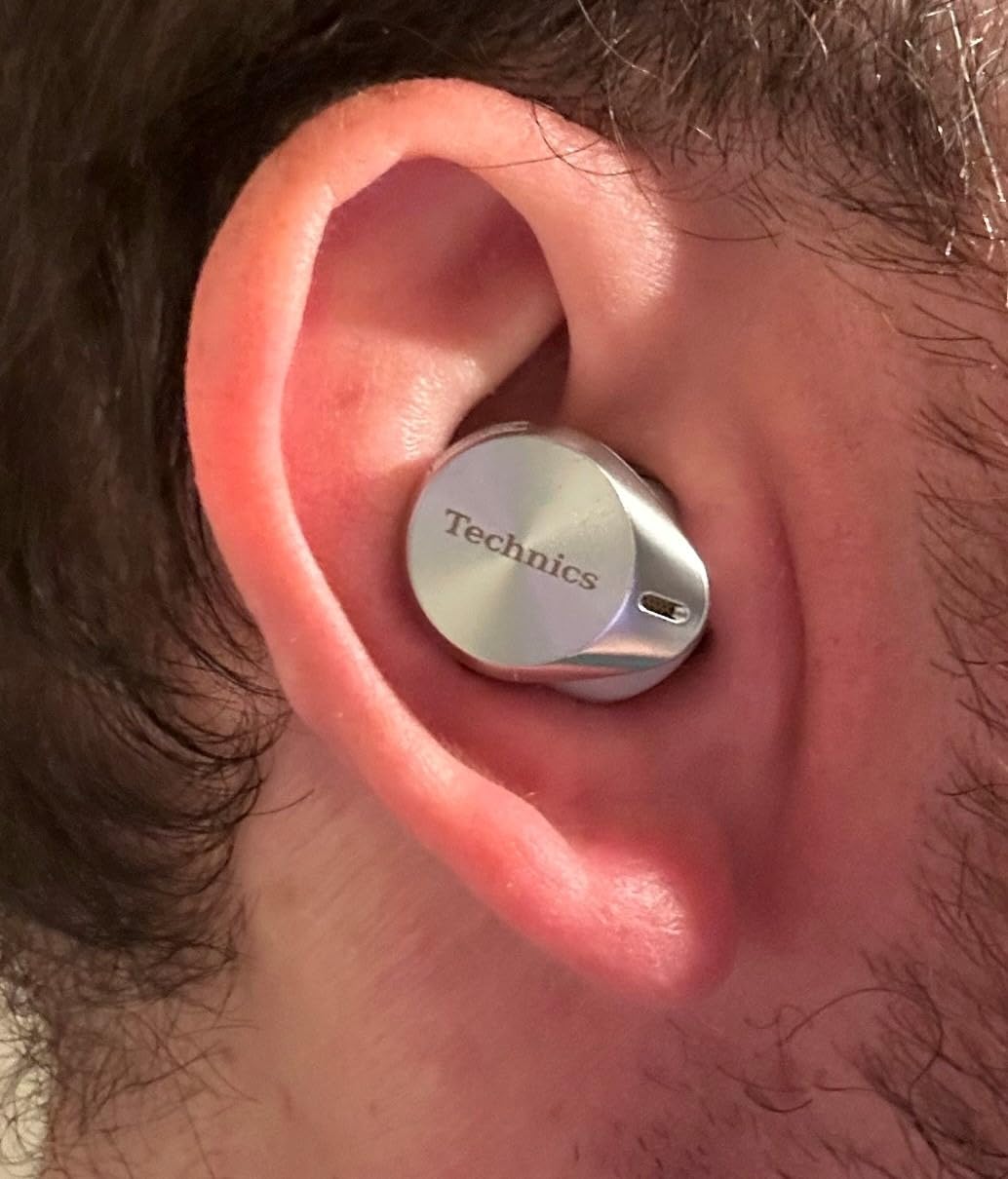 Technics EAH-AZ80-A Premium Hi-Fi True Wireless Bluetooth Earbuds with Advanced Noise Cancelling - Midnight Blue customer photo 2