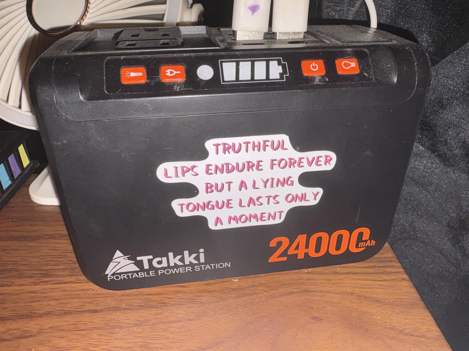 Takki Solar Generator 120W Peak Portable Power Station with 21W Solar Panel 88.8Wh Battery Power Bank with 110V AC Outlet for Camping RV Tent Home Outages Emergency customer photo 2