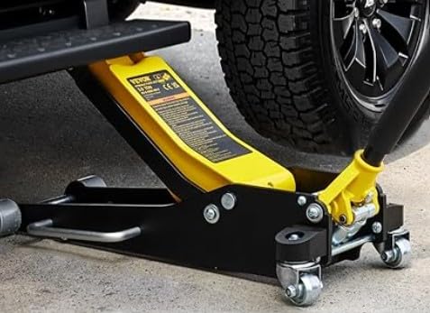 VEVOR Low Profile Floor Jack 2 Ton (4400 lbs), Heavy Duty Aluminum Hydraulic Racing Floor Jack, Hydraulic Car Jack, Dual Piston Quick Lift Pump, 3.2