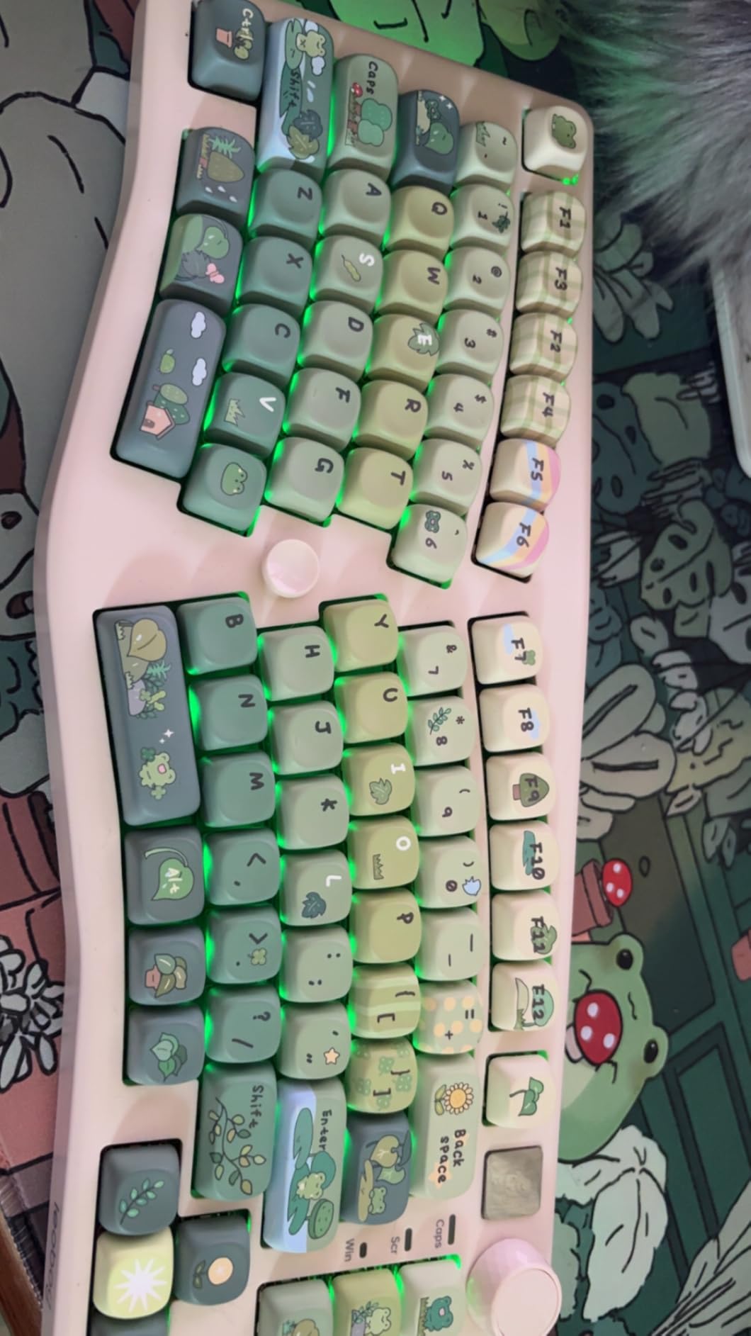 LEOBOG A75 Alice Keyboard, Tri-Mode Ergonomic Gaming Keyboard with RGB Backlit customer photo 1