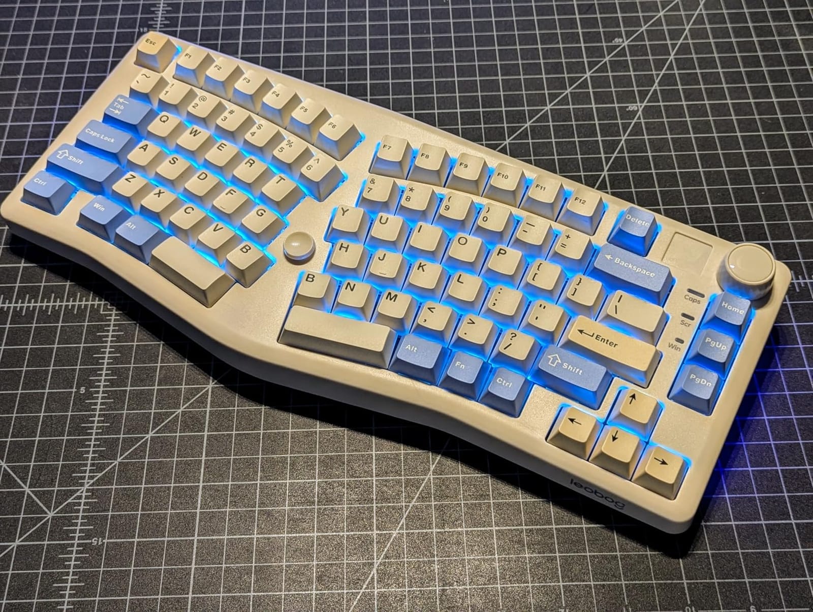 LEOBOG A75 Alice Keyboard, Tri-Mode Ergonomic Gaming Keyboard with RGB Backlit customer photo 2