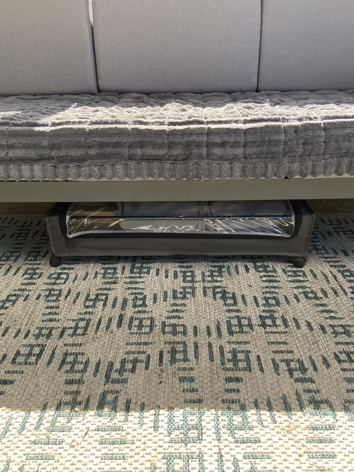Under Bed Storage with Wheels 2Pack Storage Containers with Clear Window | Under Bed Drawers Rolling Under Bed Storage for Clothes, Shoes, Blankets (30.71 x 16.93 x 6.69 in, Dark Grey) customer photo 2