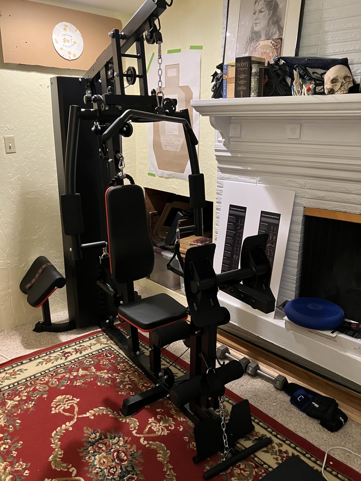 Mikolo Home Gym, Workout Station with 150LBS Weight Stack, Multifunctional Home Gym Equipment, Exercise Equipment for Full Body Strength Training customer photo 1