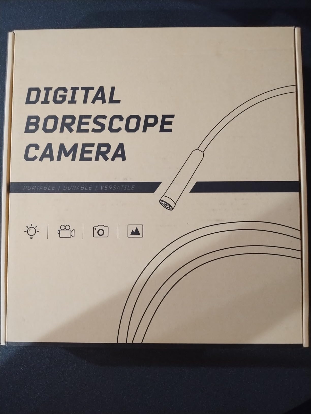 Teslong Borescope Camera with Light for Automotive Mechanic Plumbing Wall | 0.32 inch Endoscope, 16.5FT Cable, 4.3-inch Screen, 8 LED Lights, IP67 Waterproof, 1500mAh Battery, 1.5x Zoom customer photo 1