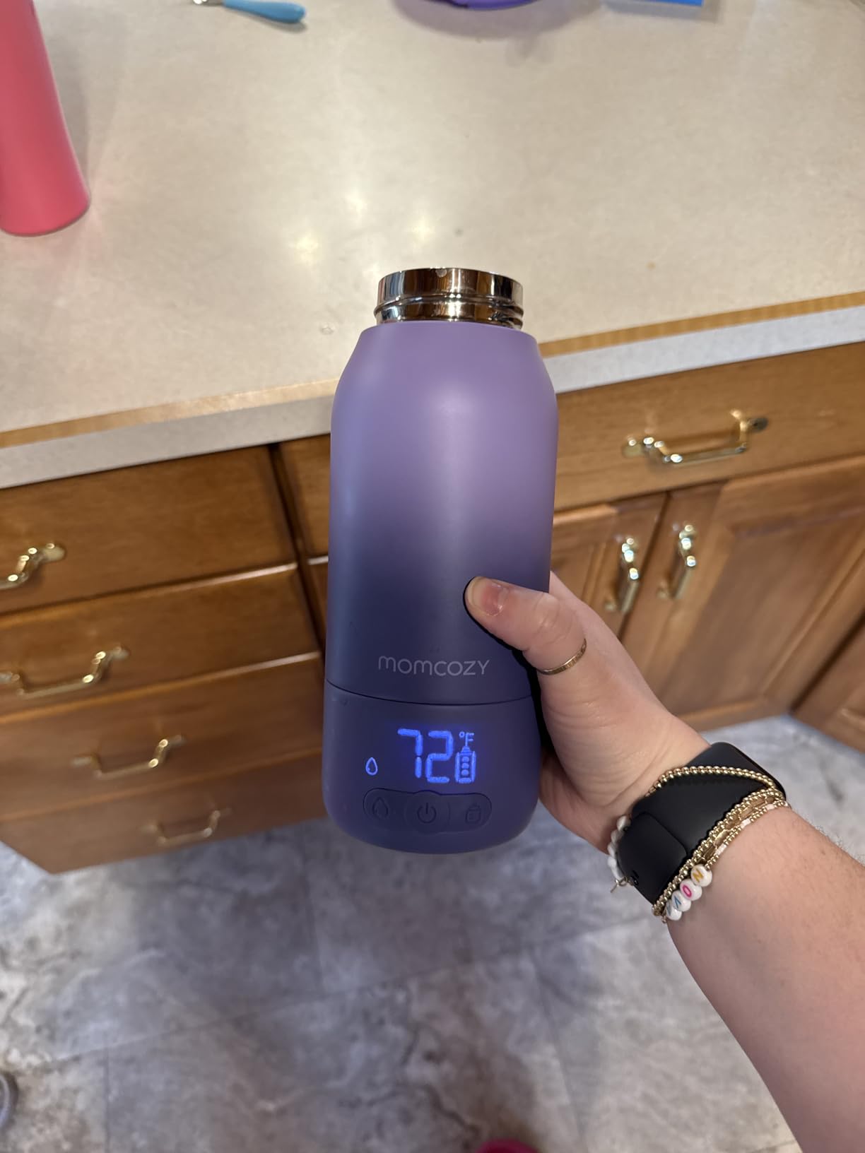Momcozy Portable Bottle Warmer for Breast Milk, Baby Travel Essentials customer photo 2