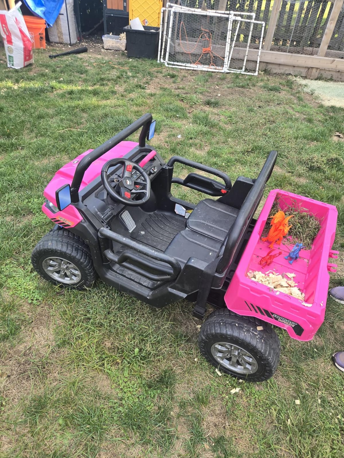 24V Ride on Toys for Kids 4-8, 2 Seater Electric Car with Dump Bed, Black customer photo 2