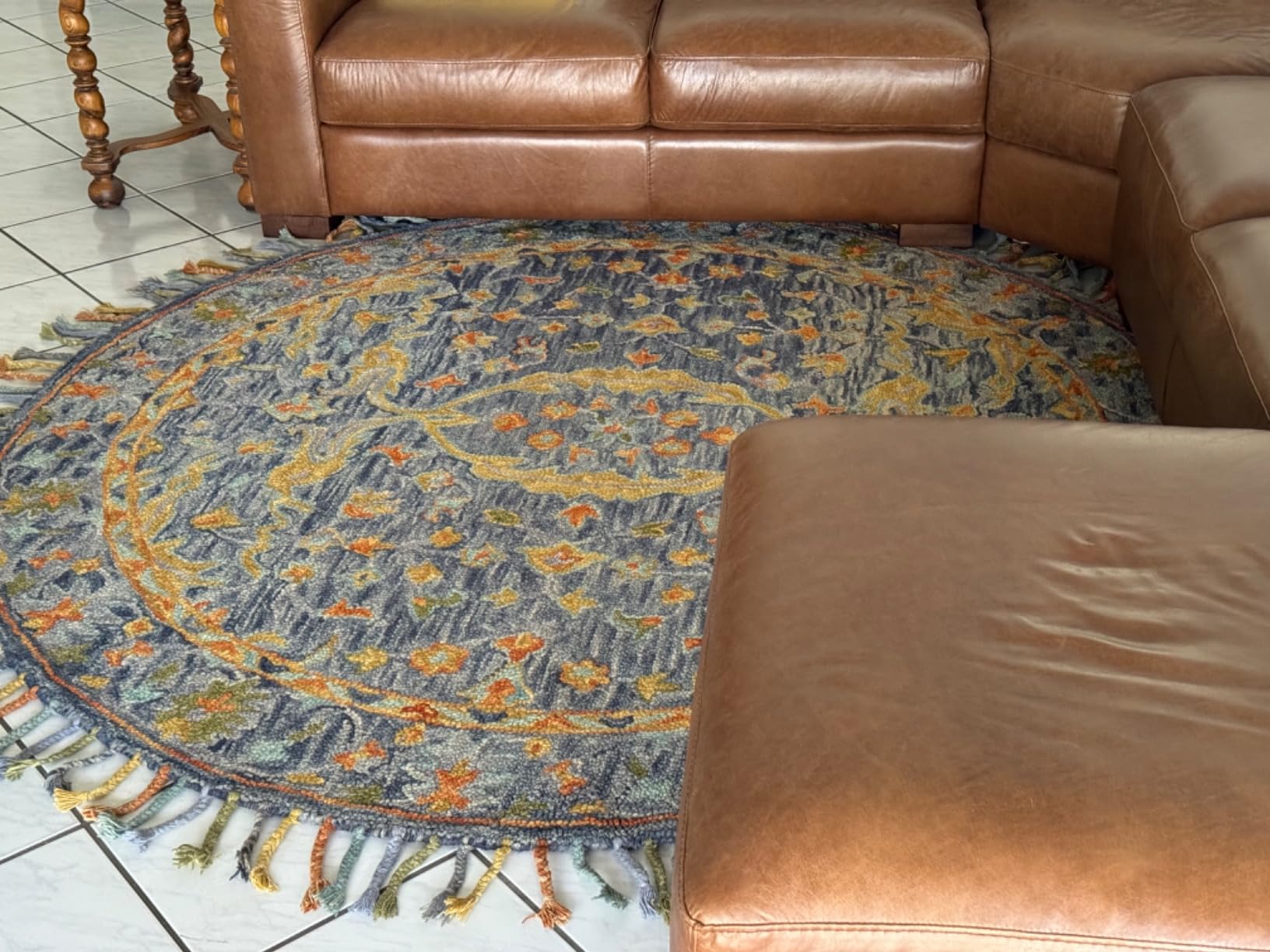 SAFAVIEH Aspen Collection Area Rug - 9' x 12', Olive & Rust, Handmade Wool, Boho Braided Tassel, Ideal for The Living Room, Dining, Bedroom (APN116X) customer photo 2