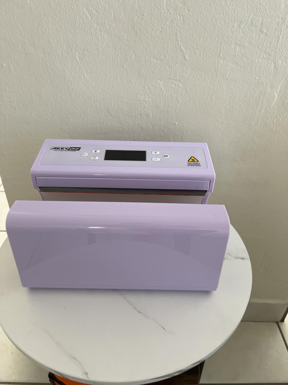 AKEYDIY Auto Tumbler Heat Press Machine 30OZ Mug Press Automatic Press & Release, Temp & Time Setting, Cup Transfer Machine for 11-30OZ Ceramic, Glass, w/Sublimation Papers, Heat Tape & Gloves customer photo 1