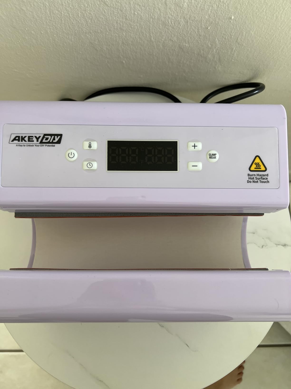 AKEYDIY Auto Tumbler Heat Press Machine 30OZ Mug Press Automatic Press & Release, Temp & Time Setting, Cup Transfer Machine for 11-30OZ Ceramic, Glass, w/Sublimation Papers, Heat Tape & Gloves customer photo 2