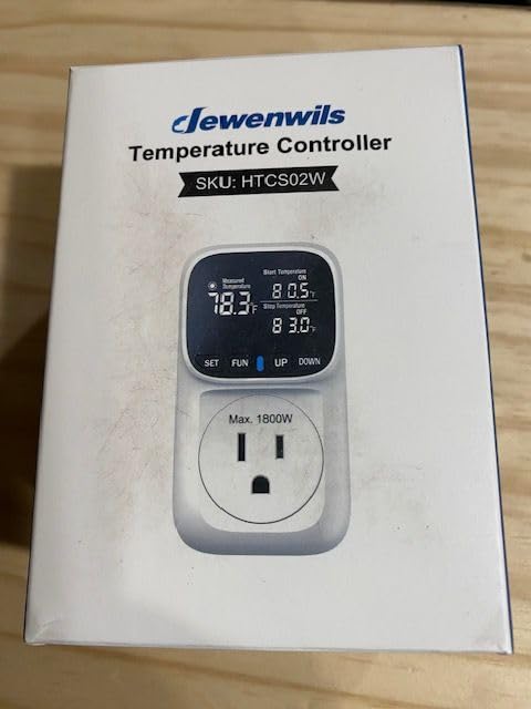 DEWENWILS Temperature Controller Outlet 15A Thermostat Plug, -40~210°F customer photo 1