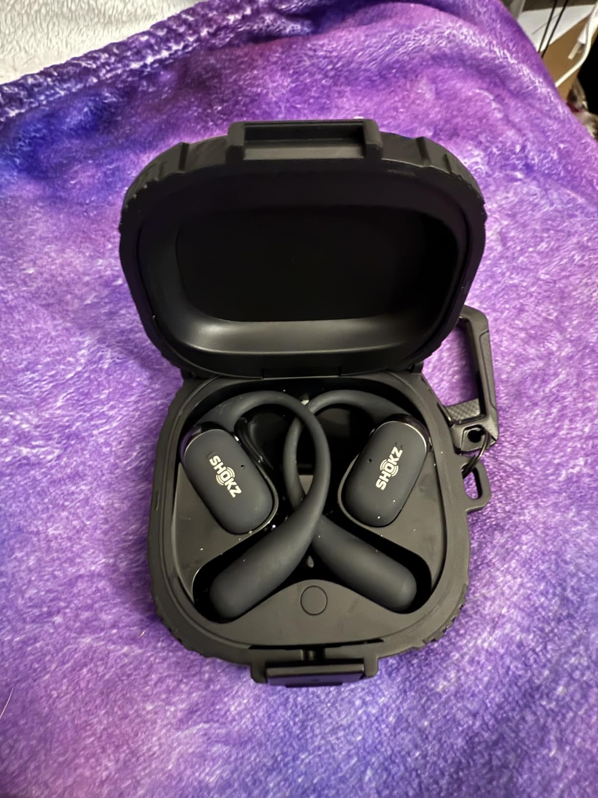 SHOKZ OpenFit 2 Open-Ear Earhook Bluetooth Earbuds, Black,48H Playtime customer photo 2