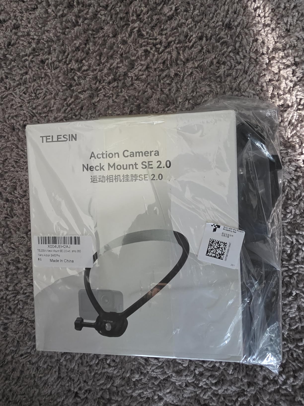 TELESIN Neck Mount SE 2.0 with Air Cushion, Adjustable Chest Strap and Neck Mount for Hands-Free POV Vlogging for GoPro Hero 13/12/11/10/9, Insta 360 X5/X4/Ace Pro 2 / Osmo 360 Nano Action 6/5 Pro/4/3 customer photo 2