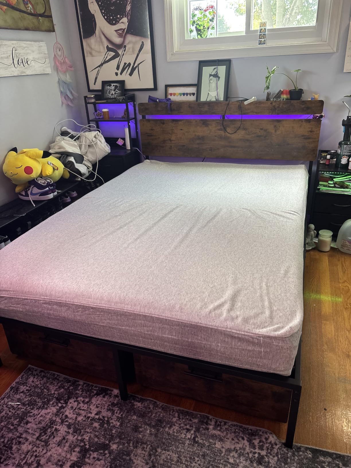 LIFEMENT 6 Inch Queen Mattress, Bamboo Cover Memory Foam Bed in a Box | Medium Firm Memory Foam Mattress in a Box, Breathable Bamboo Cover, Pressure Relief, Fiberglass Free, CertiPUR-US Certified customer photo 1