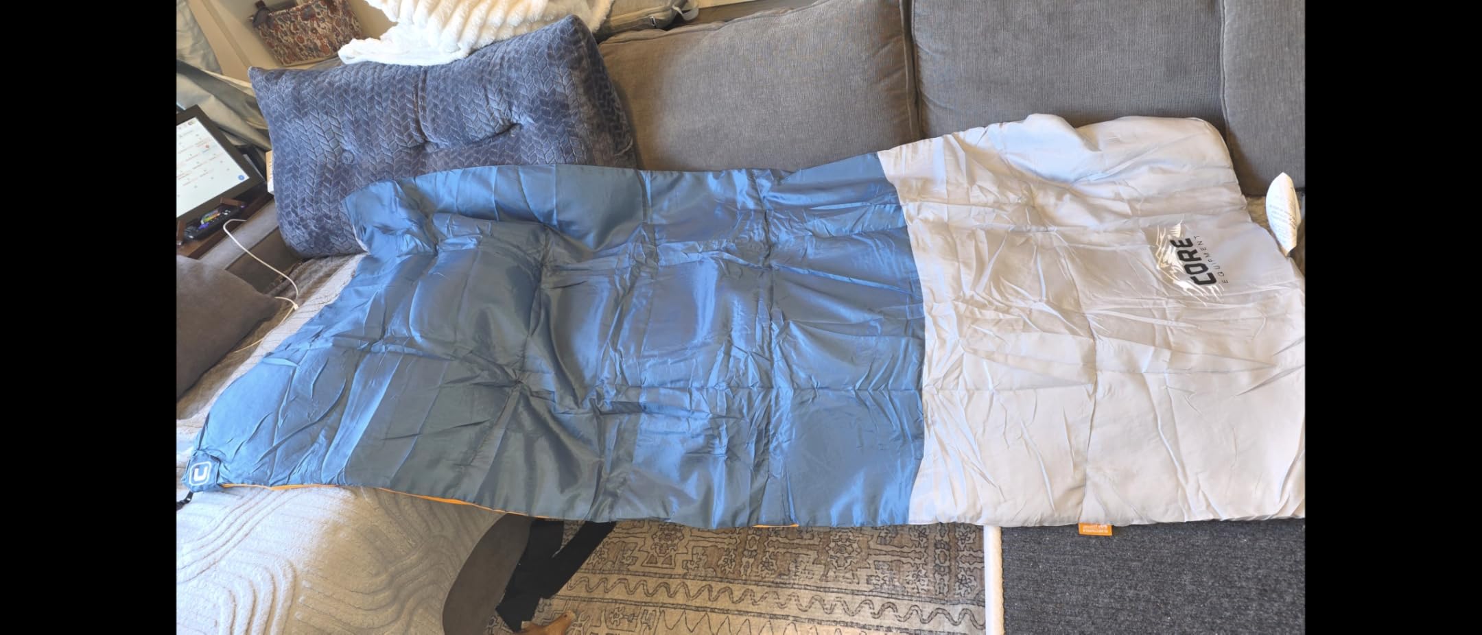 CORE Sleeping Bags for Adults | Lightweight & Compact | Perfect for Indoor or Outdoor Use, Camping, Backpacking, Hiking, & Sleepovers | Ideal for Warm & Cooler 3 Season Weather customer photo 1