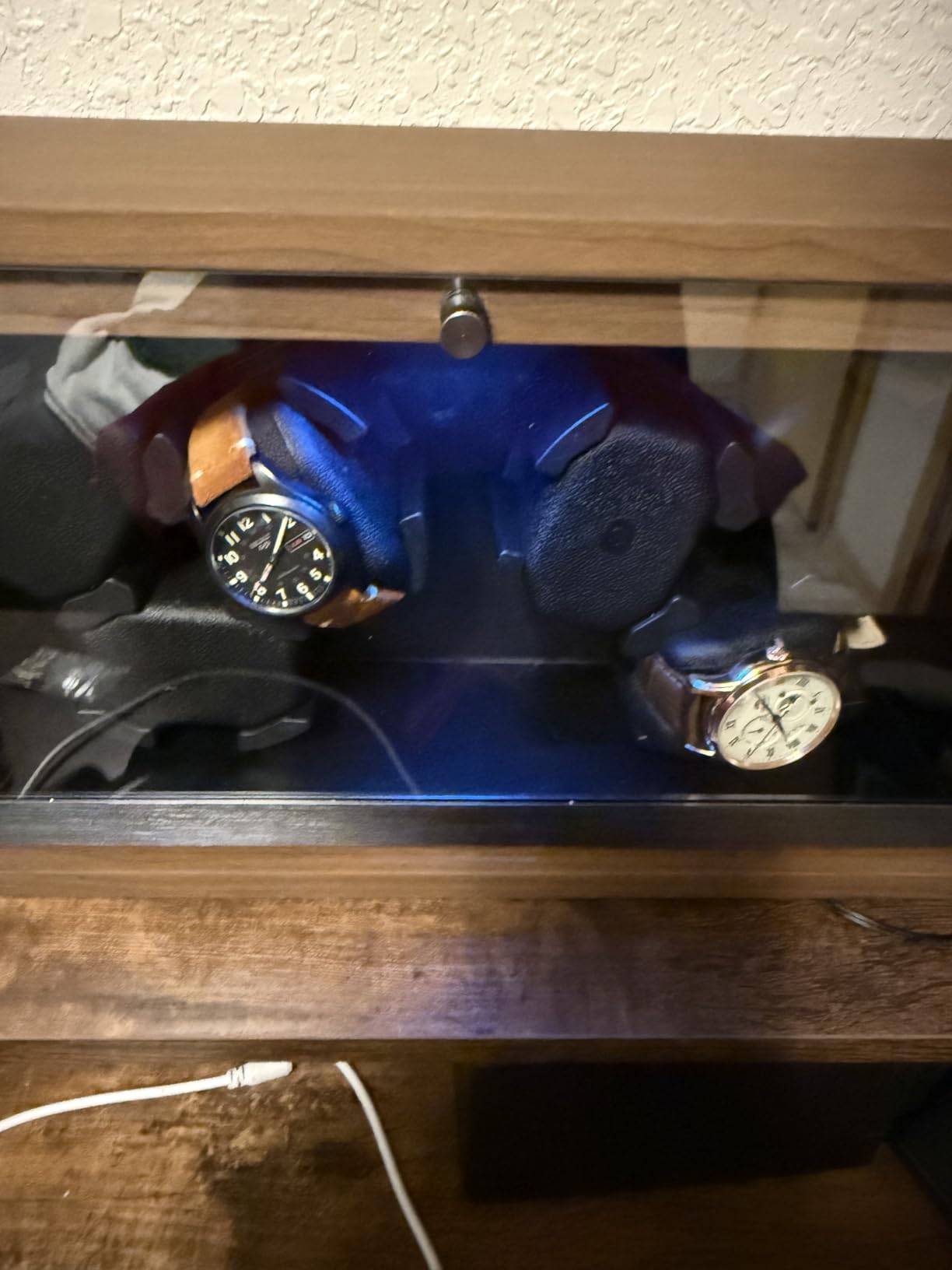 ANWBROAD Watch Winder for Automatic Watches, Watch Winder Box 6 with LED customer photo 1