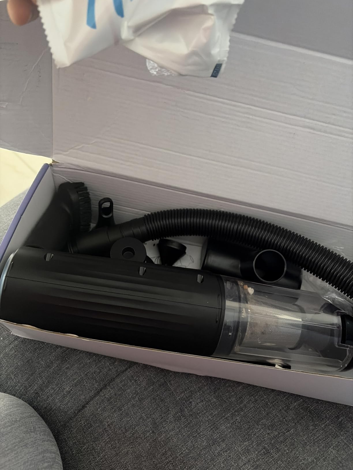 MONOZEL Car Vacuum Portable Cordless, 18000Pa 2 in 1 Vacuum Cleaner&Air Duster, 130W Brushless Motor Handheld Vacuum Cordless with 7800mAh Battery, LED Light, Multi-Nozzles for Car, Home, Office, Pet customer photo 2