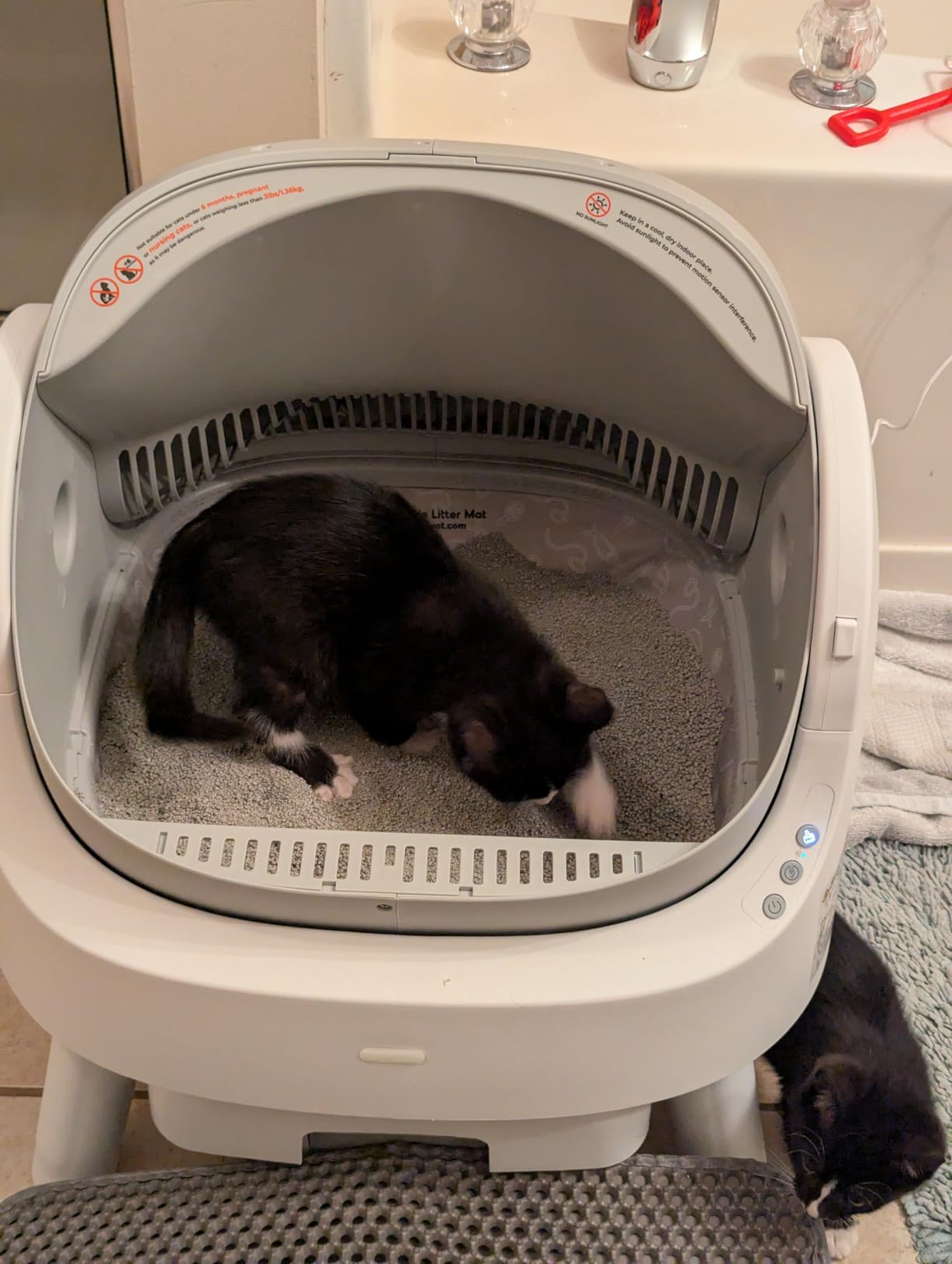Self Cleaning Cat Litter Box, Automatic Litter Box for Multiple Cats, Integrated Safety Protection with Open-Top Design customer photo 1