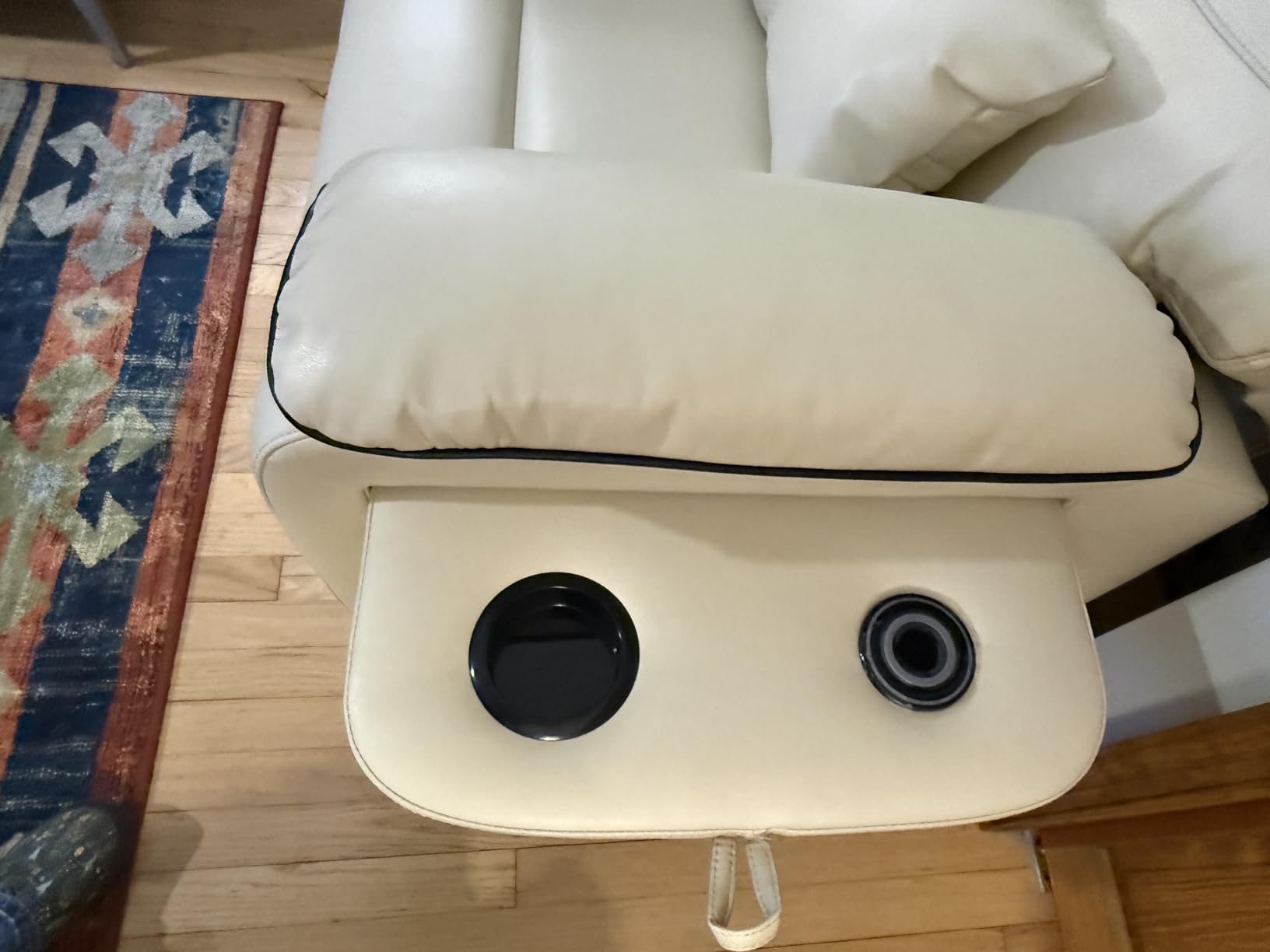 Dual Motor Power Lift Recliner Chair for Adult & Elderly, Leather, Beige customer photo 1