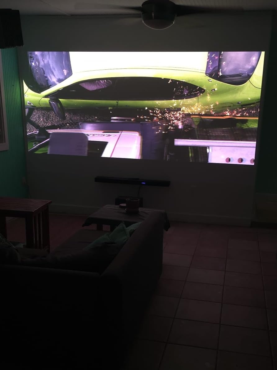 Valerion VisionMaster Pro2 Triple Laser Projector 4K,15000:1 Contrast, 0.9-1.5x Optical Zoom, 2X Multitasking Power, IMAX, HDR10+, GTV, 4ms Lag-Free Gaming, 3000 ISO Lumens, Google Home, Apple Homekit customer photo 1