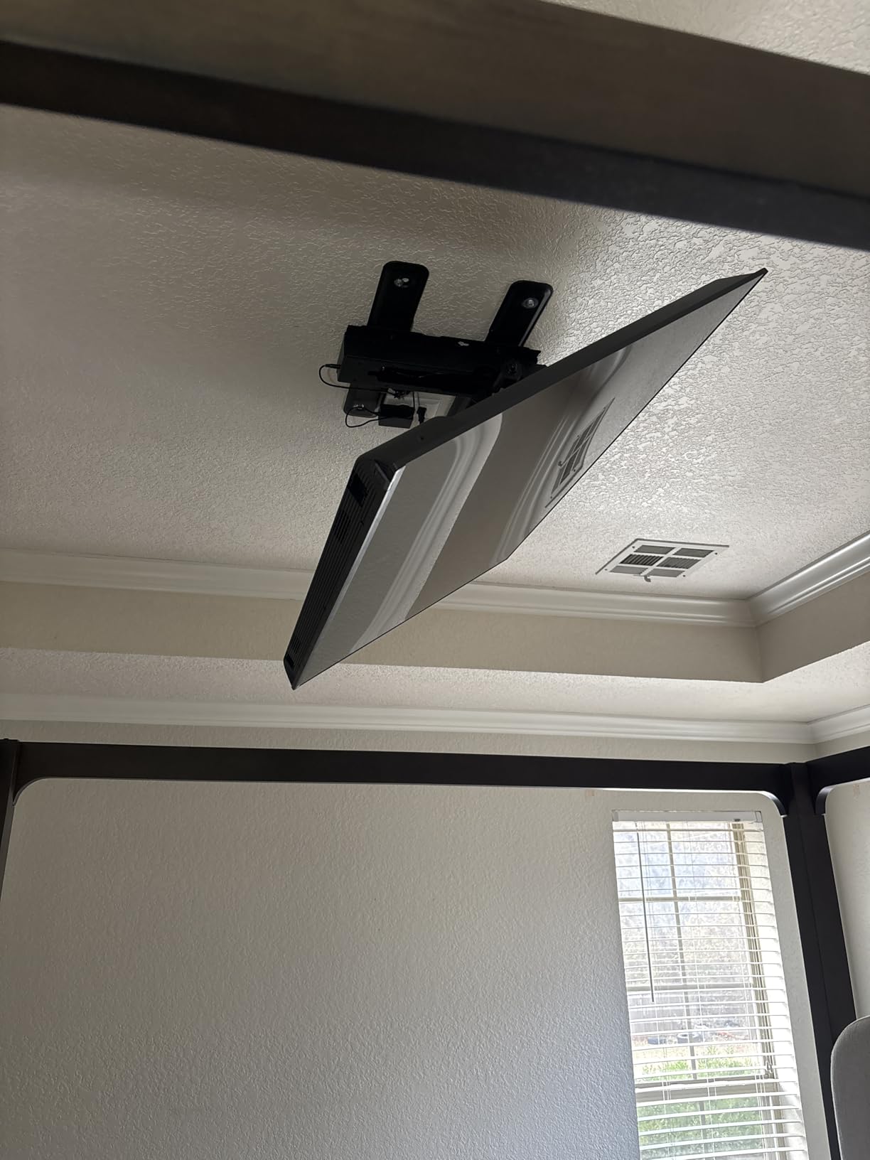 VIVO Black Electric Ceiling TV Mount for 37 to 70 in Screens, MOUNT-E-FD75C | Large Motorized Flip Down TV Mount, Pitched Roof VESA Mount, Heavy Duty Steel, App and Voice Control, Holds 99 lbs customer photo 2