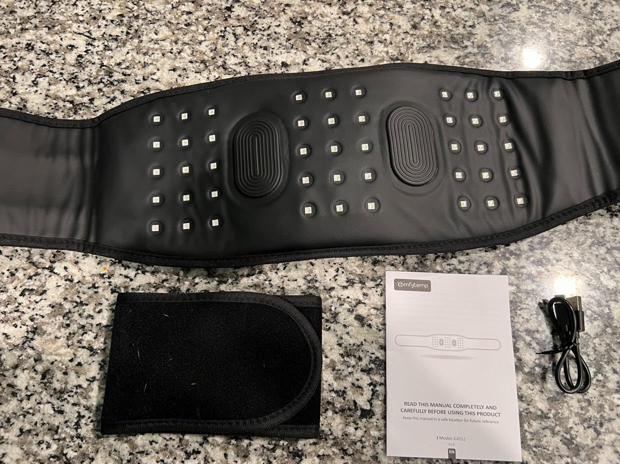 Comfytemp Red Light Therapy Vibration Massage Belt, Cordless, Lower Back customer photo 2