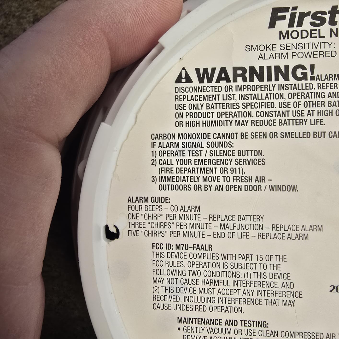 First Alert 10-Year Battery Combination Smoke & Carbon Monoxide Alarm customer photo 2