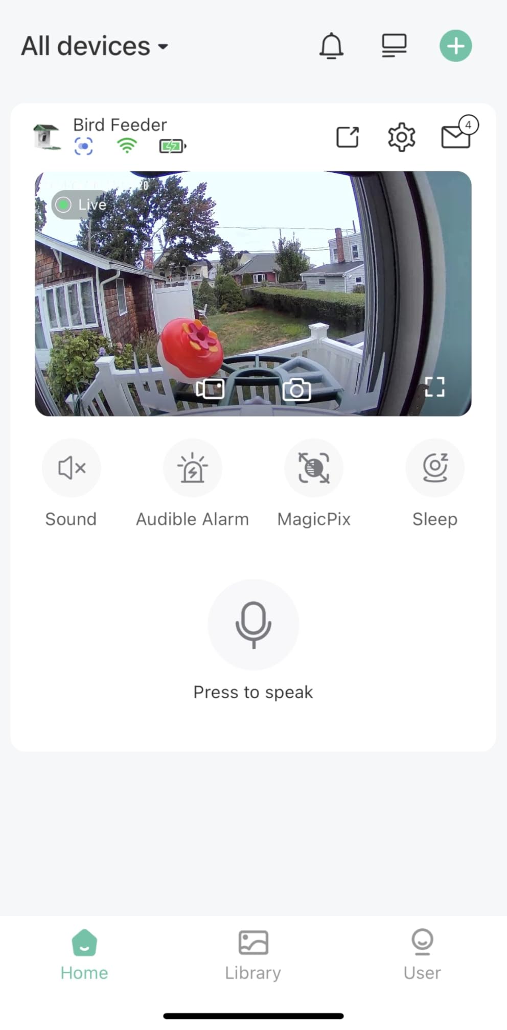 HARYMOR Bird Feeder with Camera, 2K Live Video, AI Identify Bird Species customer photo 2