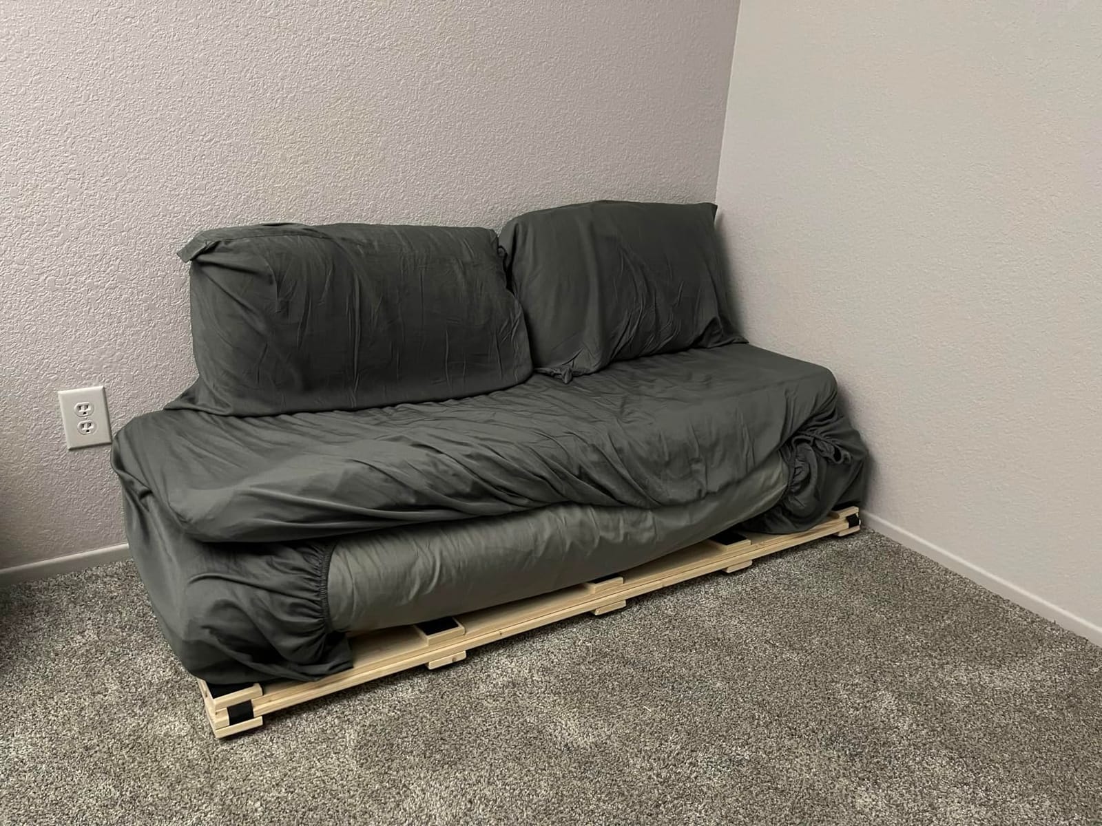 Floor Bed Frame King Size, Breathable Wooden Bed Plate, Wood Roll-Type Slatted Bed for Japanese Futon Mattress, Floor Sleep Bedding (King) customer photo 2