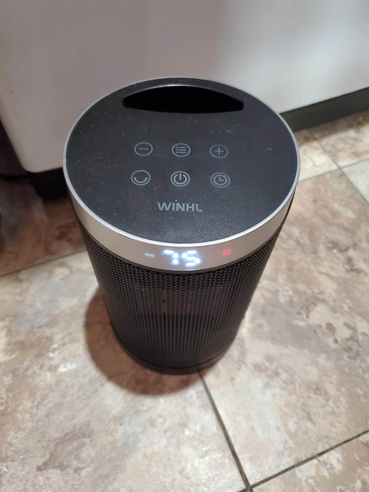 Space Heater, WINHL Portable Electric Heaters for Indoor Use,70°Oscillation | Thermostat, Remote Control, 12H Timer, 5 Modes, Small Quiet 1500W PTC Ceramic Fast Safety Heat for Office, Bedroom, Home customer photo 1