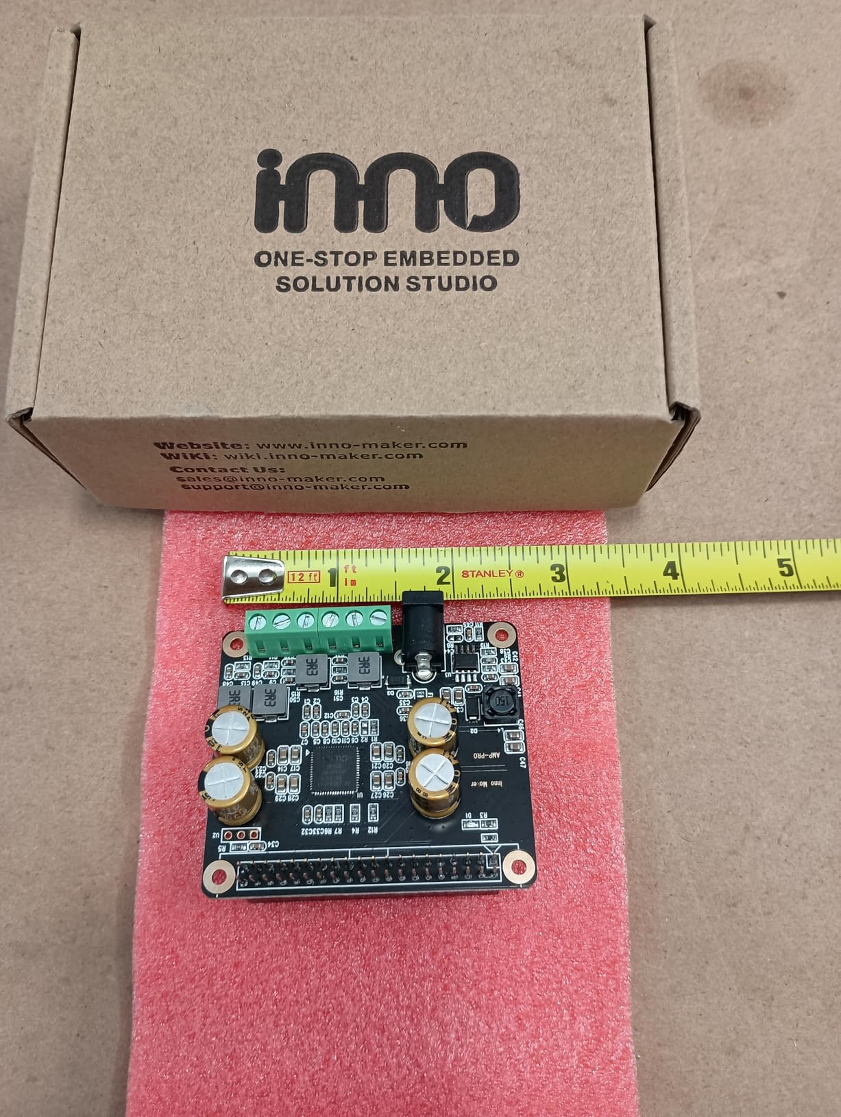Audio Amplifier 2x80W Peak Output Class D HiFi AMP Pro Hat, Featuring 192KHz/24bit MA12070P, Support Volumio, MoOde, Raspbian, LibreELEC for Raspberry Pi 5 4 3B+ Pi Zero customer photo 2