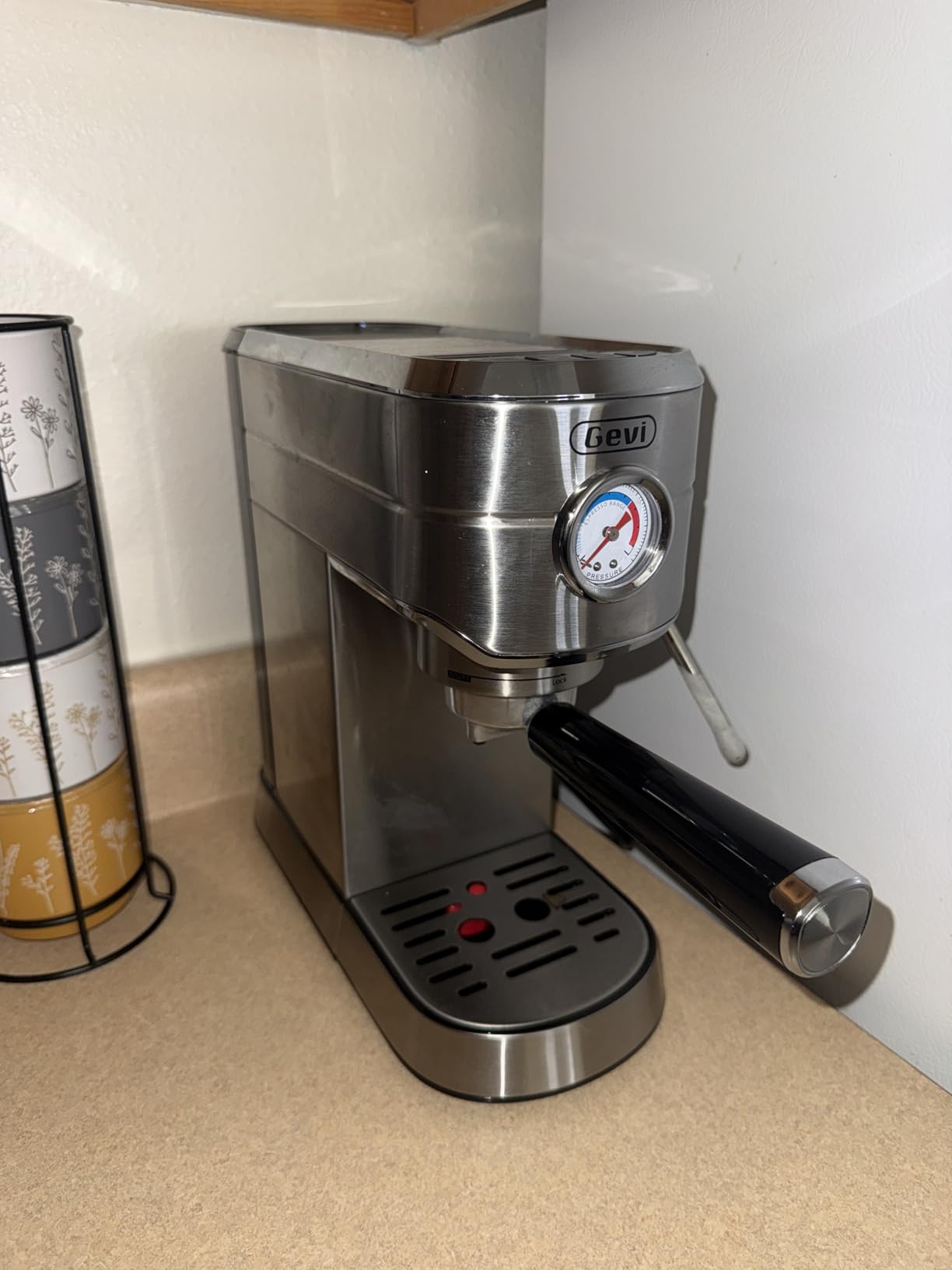 Gevi 20 Bar Compact Espresso Machine for Home,Latte、Cappuccino Coffee Maker | BPA-free;34oz Water Tank;Built-in Pressure Gauge;with Compatible Accessories;Can Make Americano;Easy to Clean;with Steam Wand customer photo 2