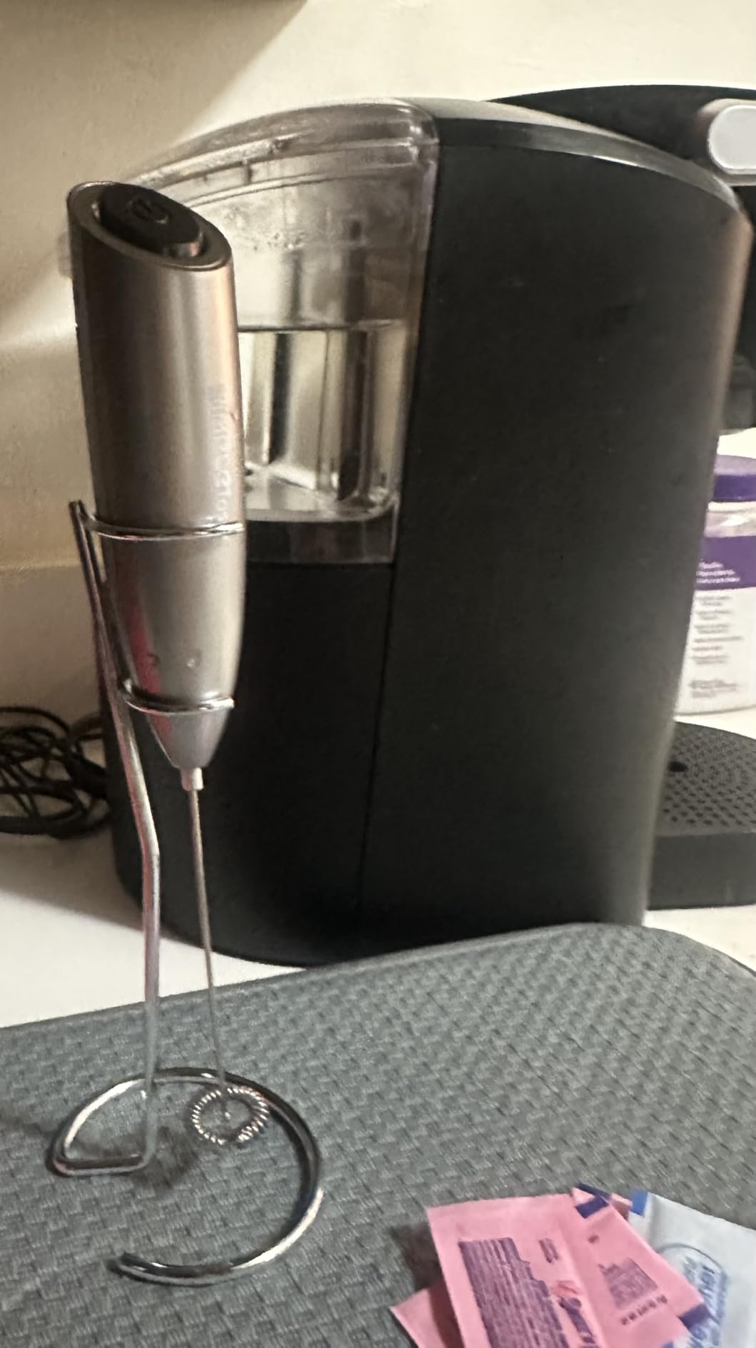 SIMPLETASTE Rechargeable Milk Frother Handheld Dual Coil Whisk Head Mixer customer photo 1