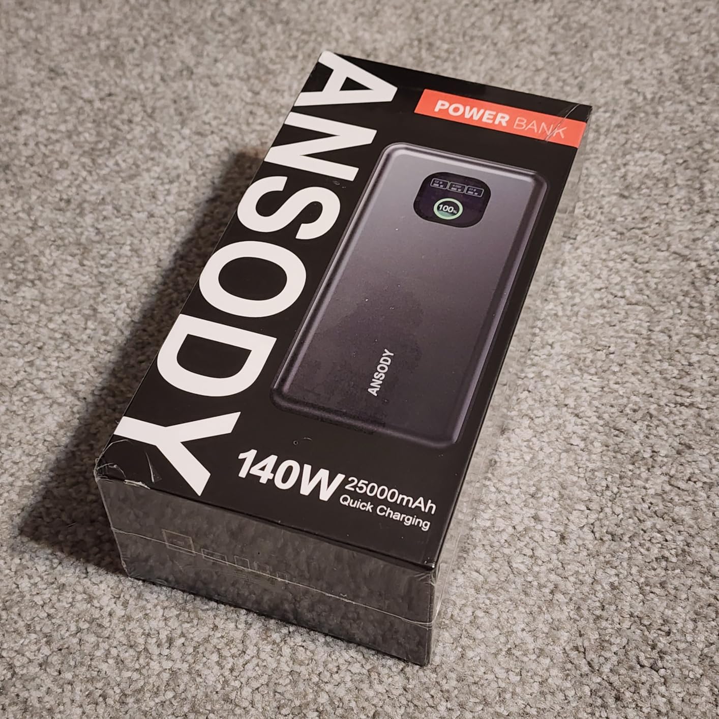 140W Laptop Power Bank, 25000mAh with TFT Smart Digital Display customer photo 2