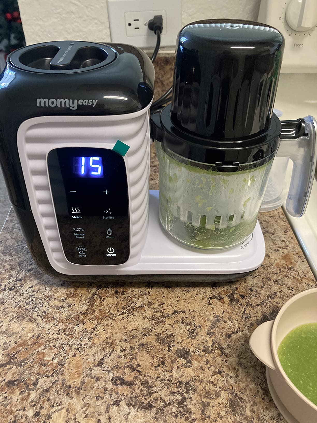 MOMYEASY Baby Food Maker, Baby Food Processor with Steam & Grinding customer photo 2