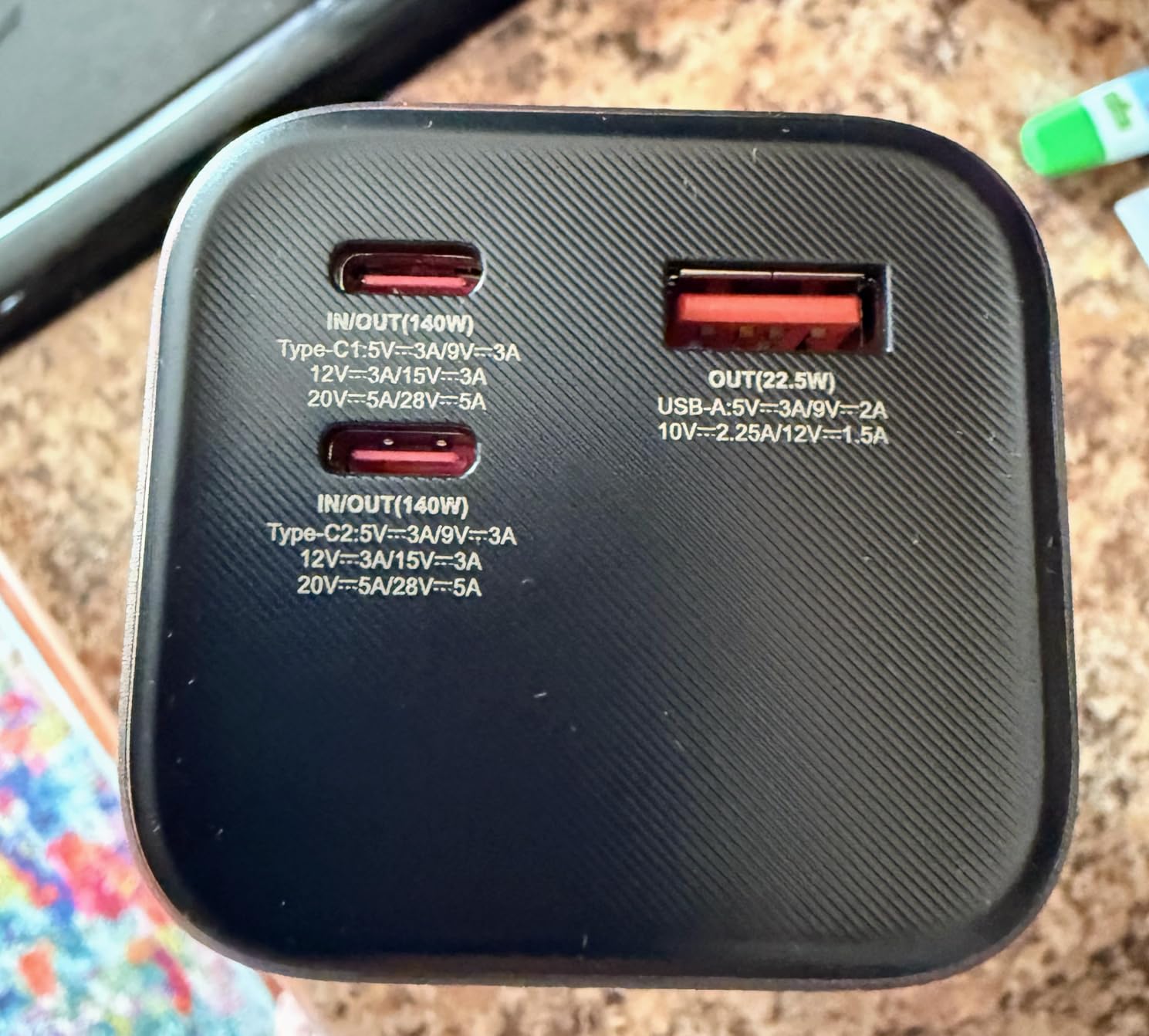 AsperX Laptop Power Bank, 165W 20,000mAh Retractable Cable Aluminum Unibody customer photo 2