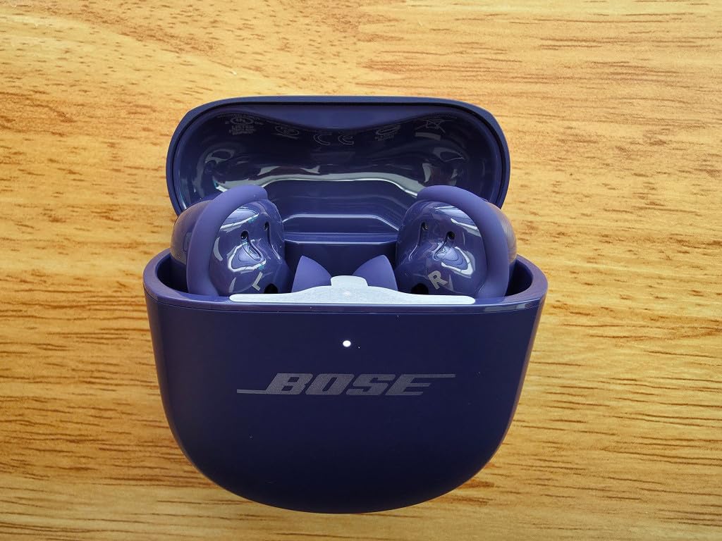 Bose QuietComfort Ultra Earbuds (2nd Gen) - Wireless Noise Cancelling Earbuds with Mic, Immersive Audio, USB-C Charging, Up to 6 Hours Battery, IPX4 Rating, Deep Plum - Limited Edition Color customer photo 1