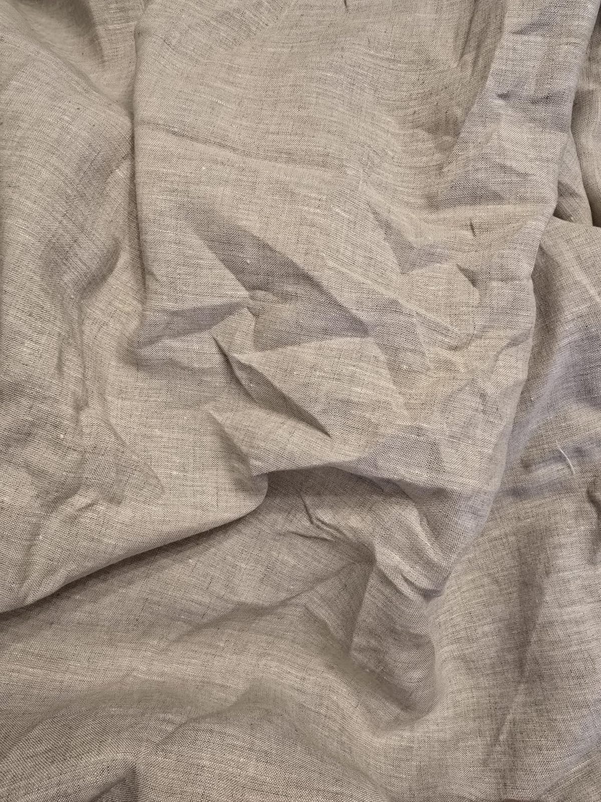 Talasily 100% French Linen Queen Duvet Cover Set, Organic Linen | Organic French Linen 3PC Duvet Cover Set,Cooling for Hot Sleepers,Moisture Wicking Durable,Ruffle Pillow Shams,Natural Linen customer photo 2