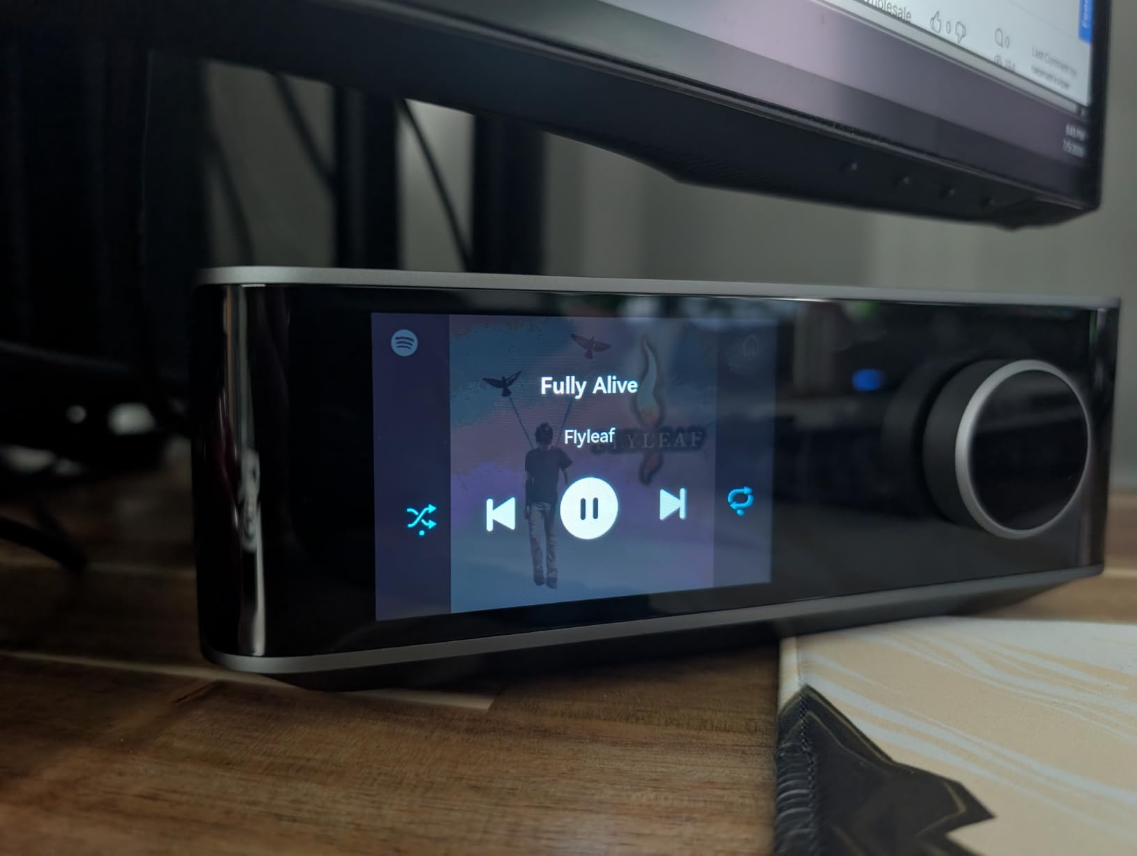 WiiM Amp Ultra Stereo Streaming Amplifier, HDMI ARC & RoomFit, Space Gray | Upgrade Passive Speakers with 100W/ch at 8Ω, Hi-Res Sound, Touchscreen Control, RoomFit Correction, and Multi-room Audio customer photo 1