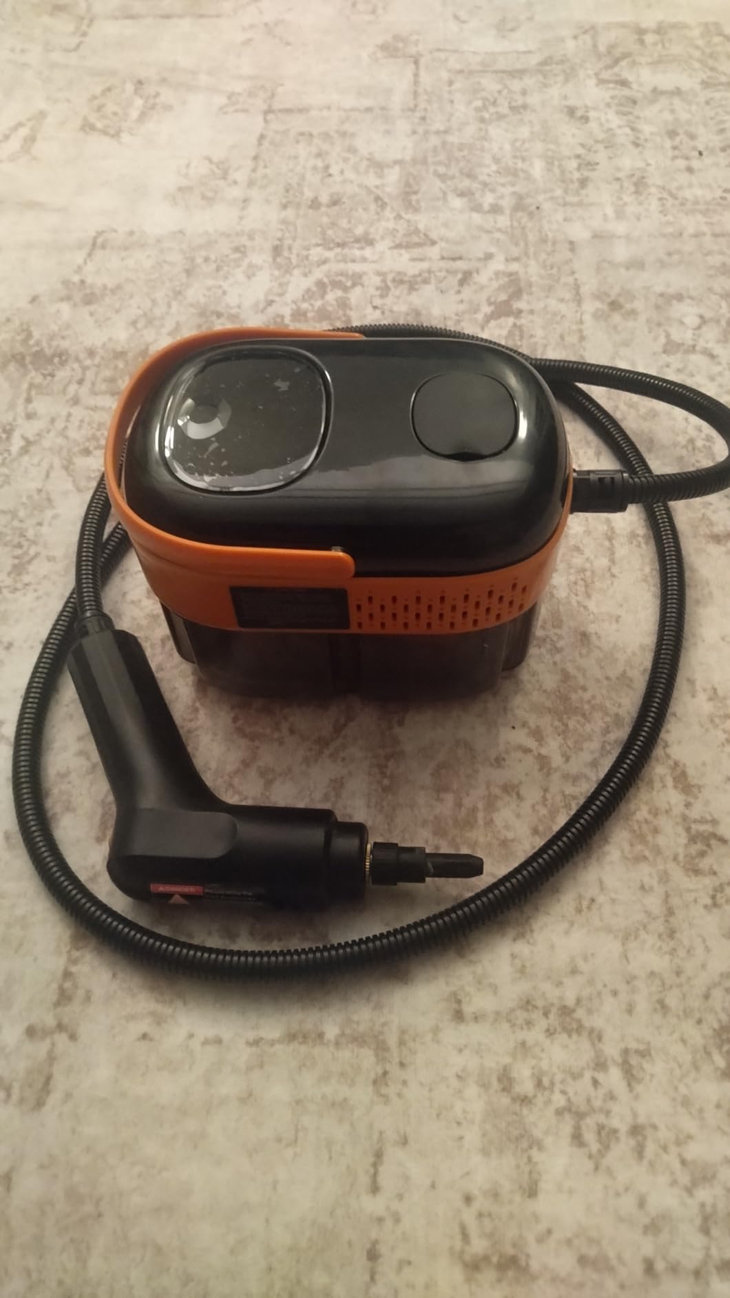 Steam Cleaner for Home & Car-Portable Handheld Steamer for Cleaning with 3-Level Handle, 15s Heat-Up, Large Tank, 16 Accessories - Clean Grease, Grout, Tile, Floor, Couch, Dirt, Furniture customer photo 2